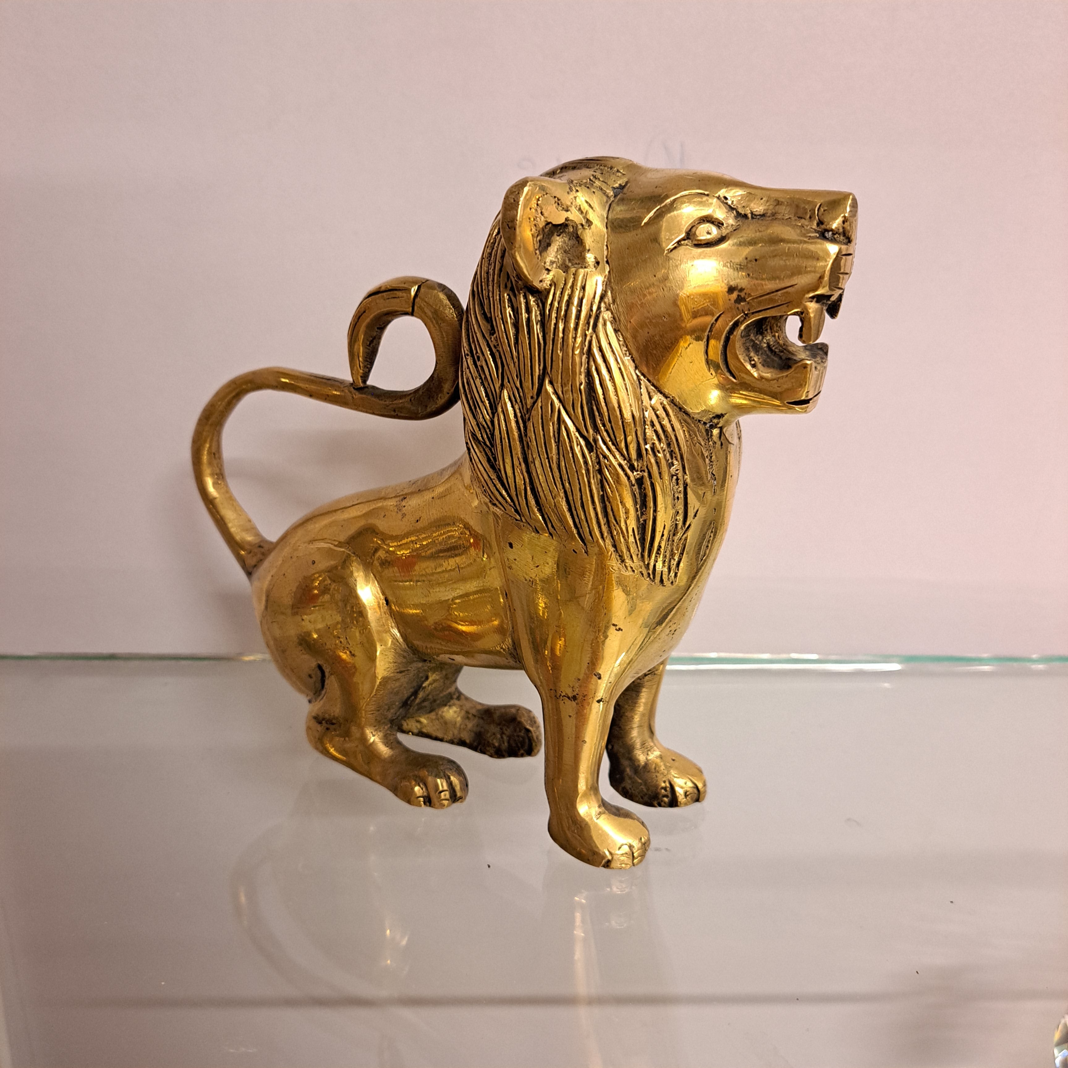 Brass Lion Idol