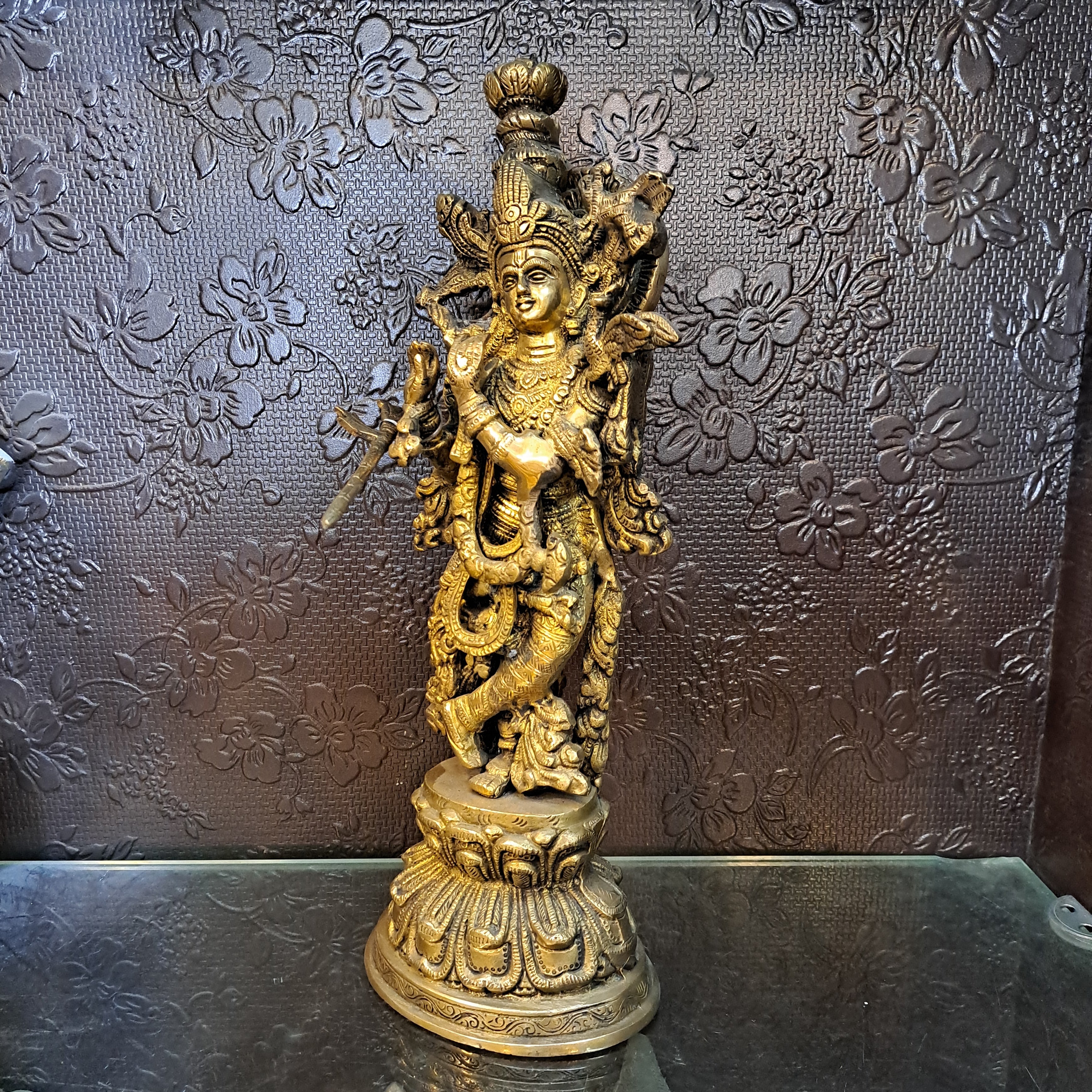 Brass Krishna Idol