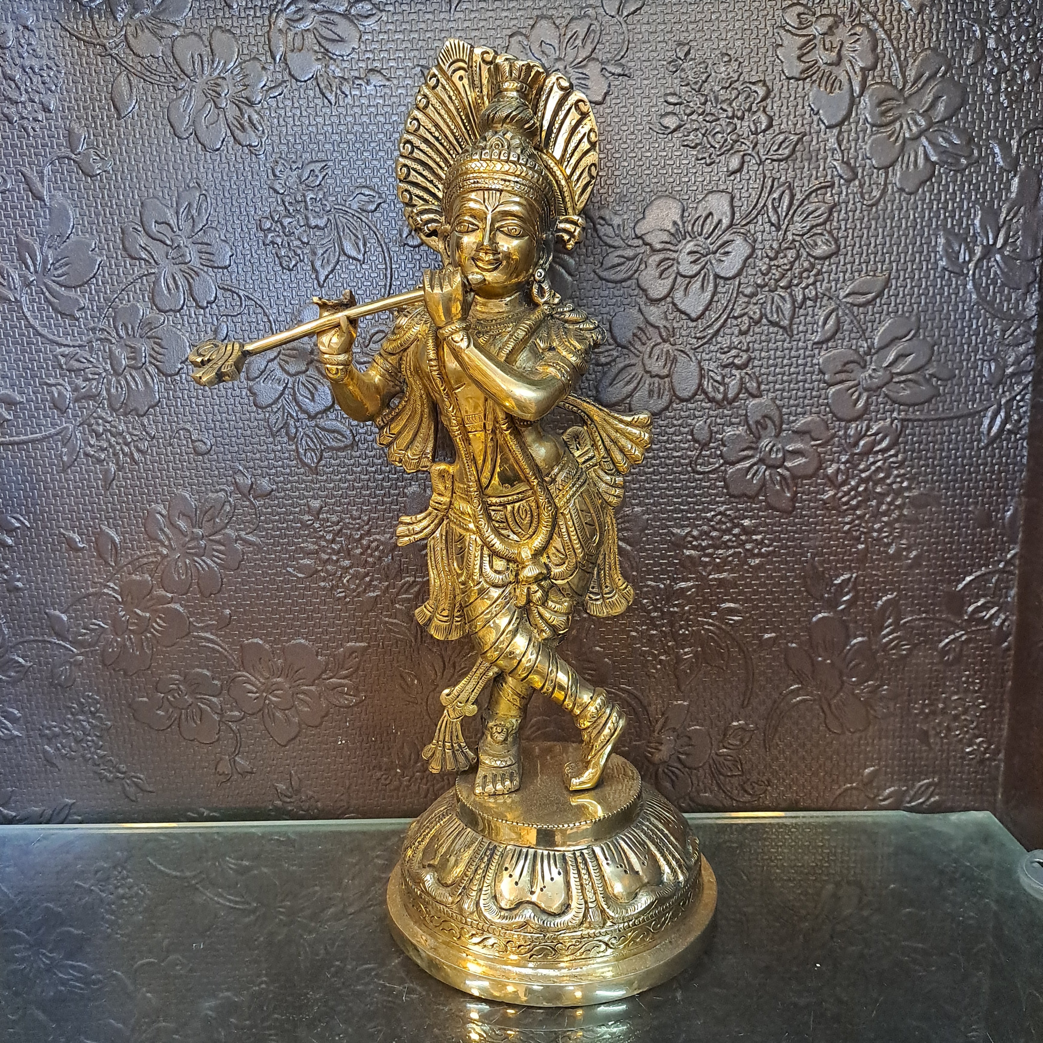 Brass Krishna Idol