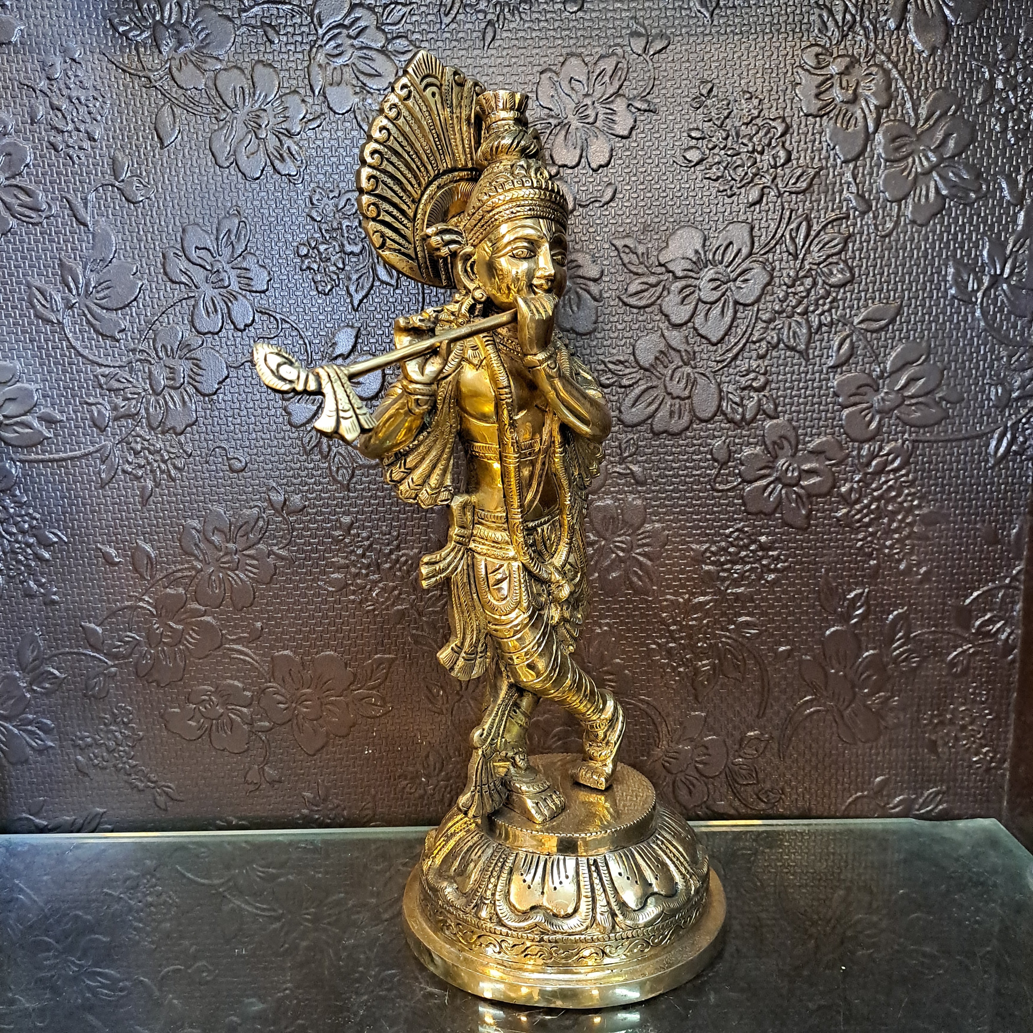 Brass Krishna Idol