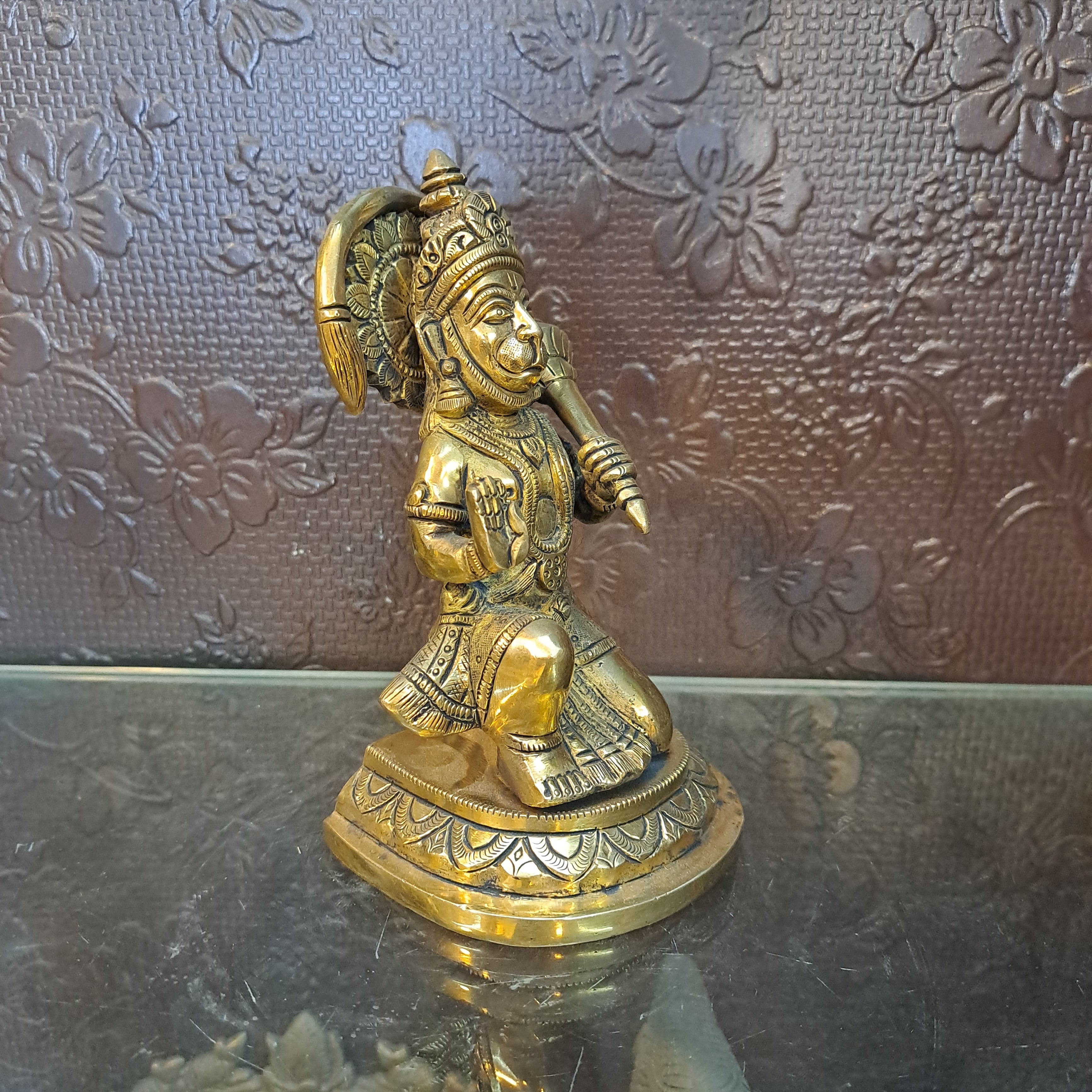 Brass Lord Hanuman Idol