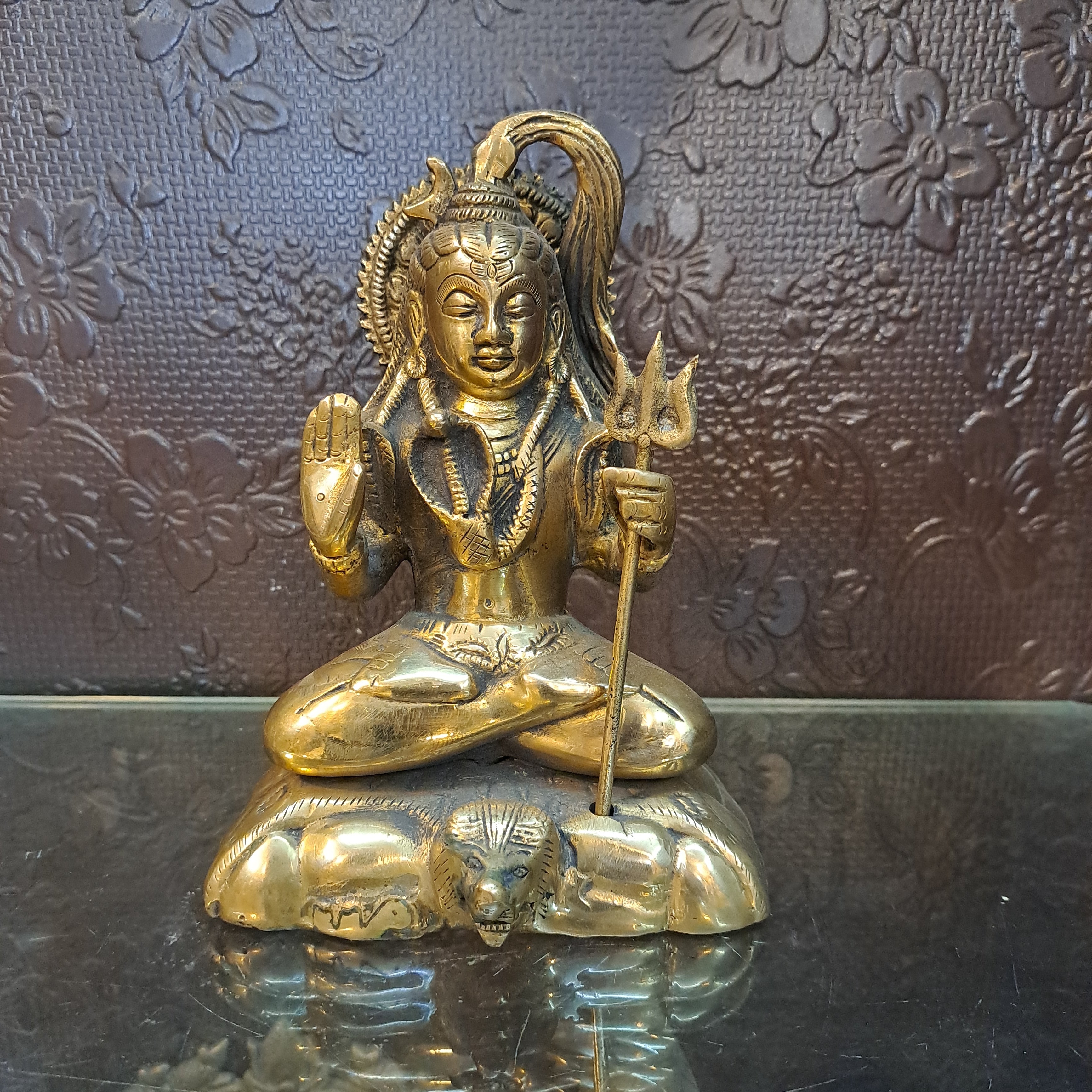 Brass God Mahadev Idol