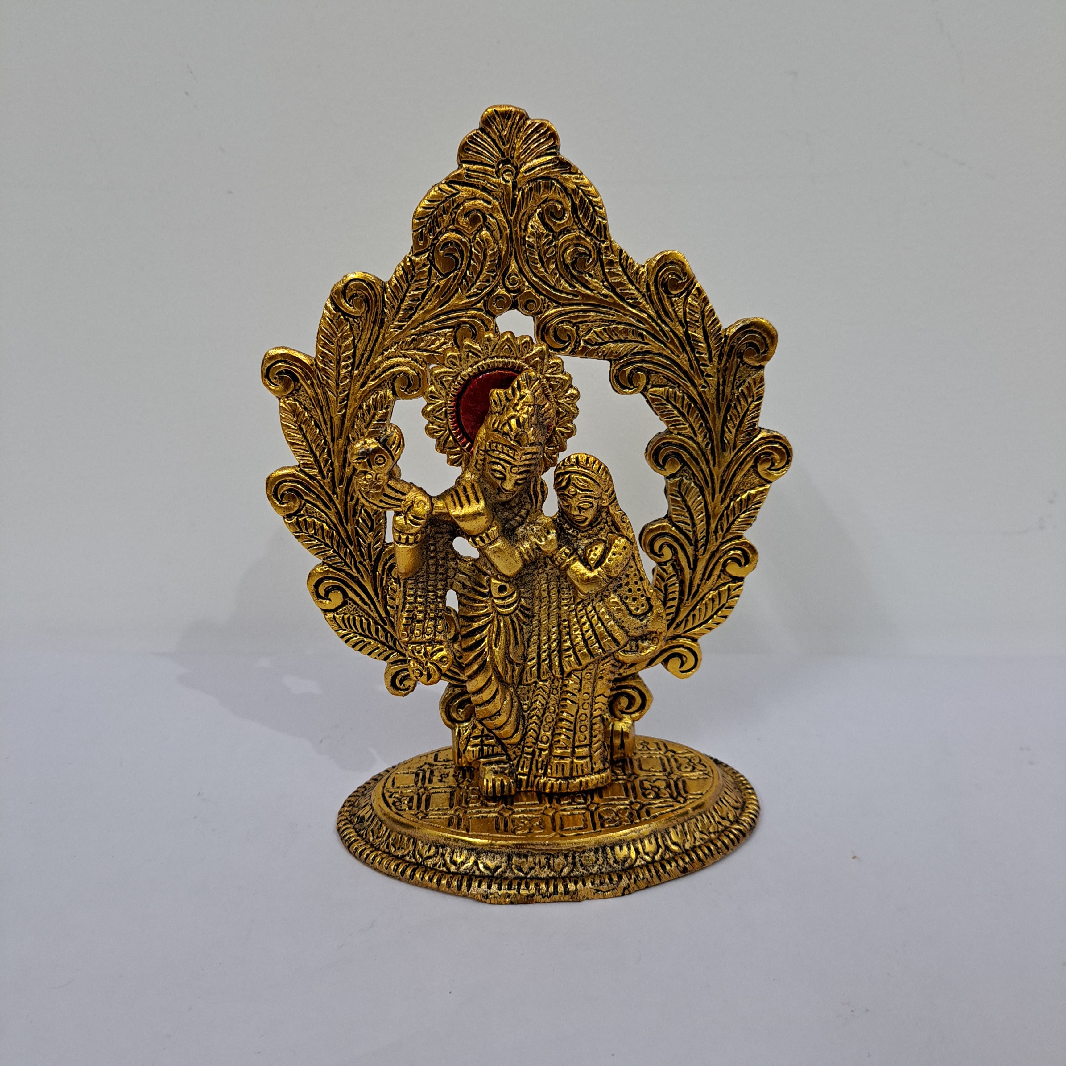 Metal Radha Krishna Idol