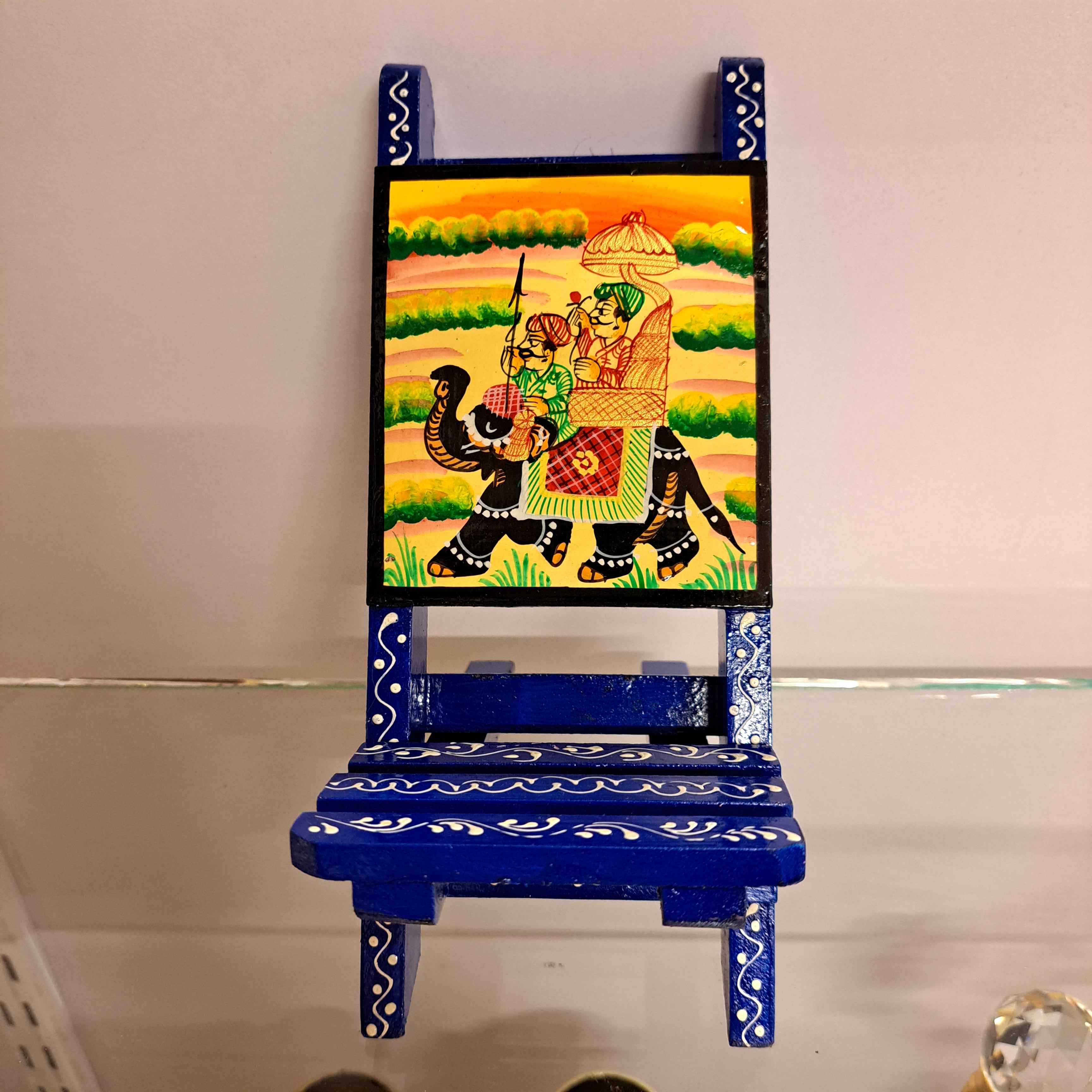 Wooden Handpainted Mobile Stand