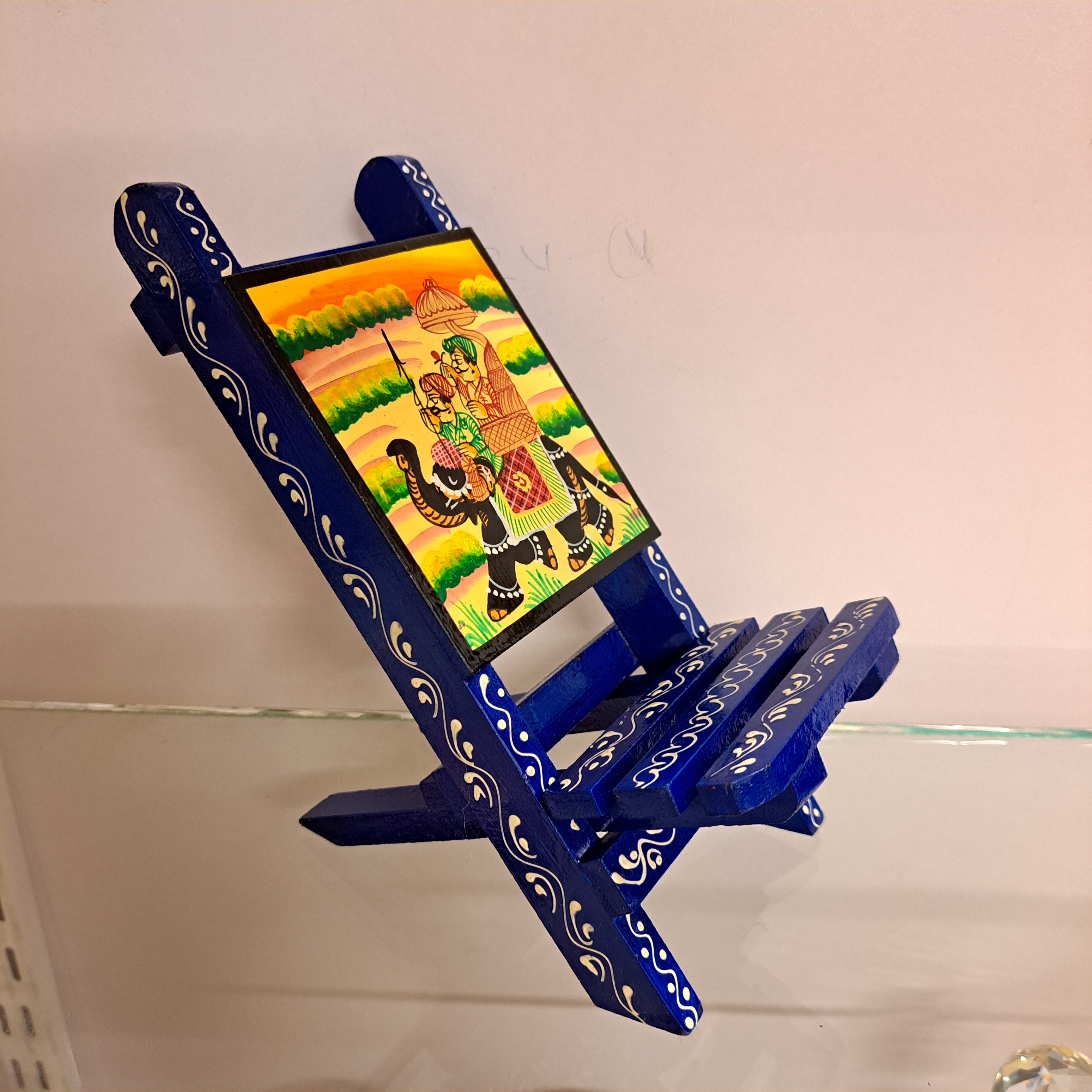 Wooden Handpainted Mobile Stand