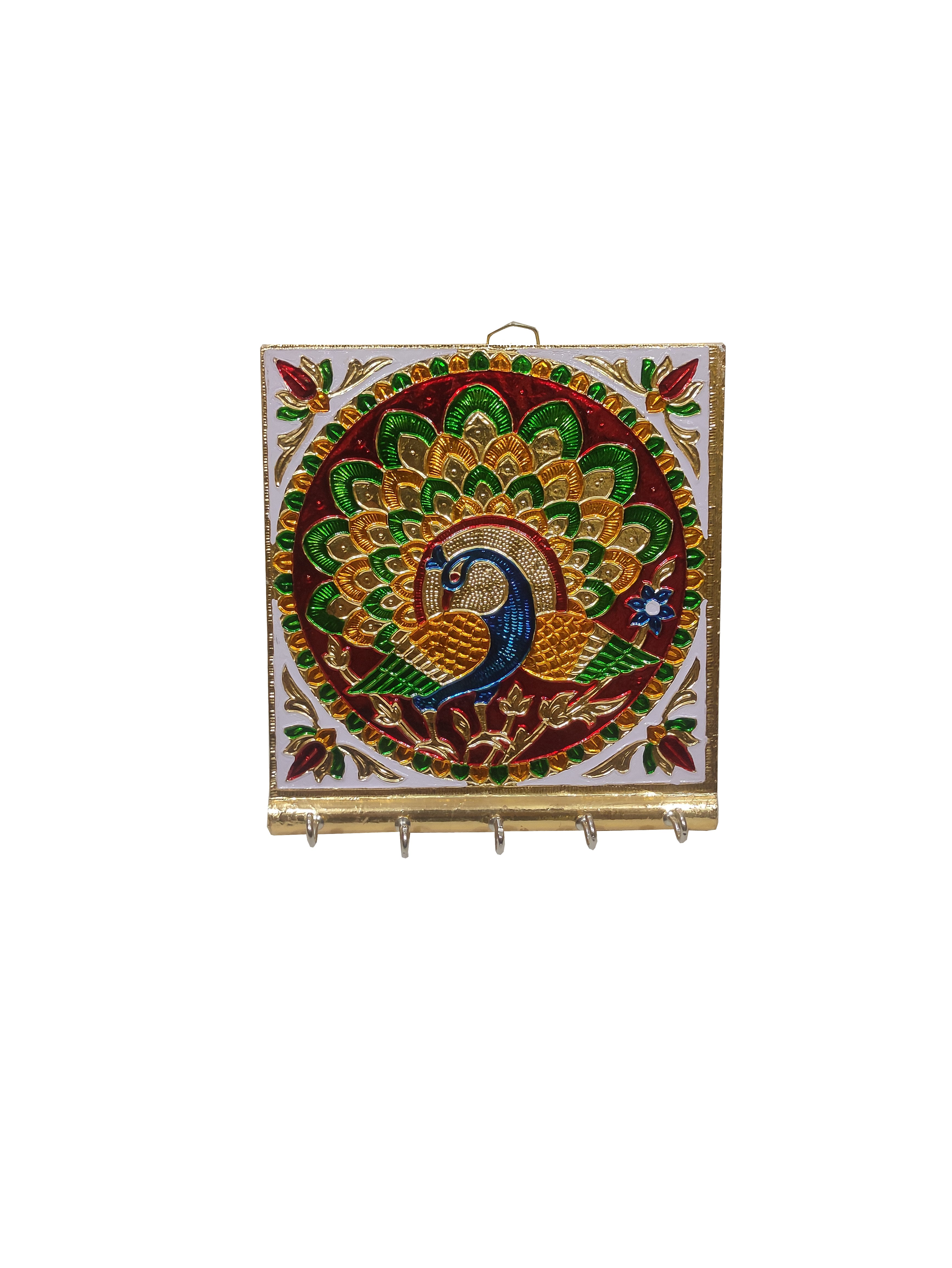 Meenakari Key Holder 5 Hooks