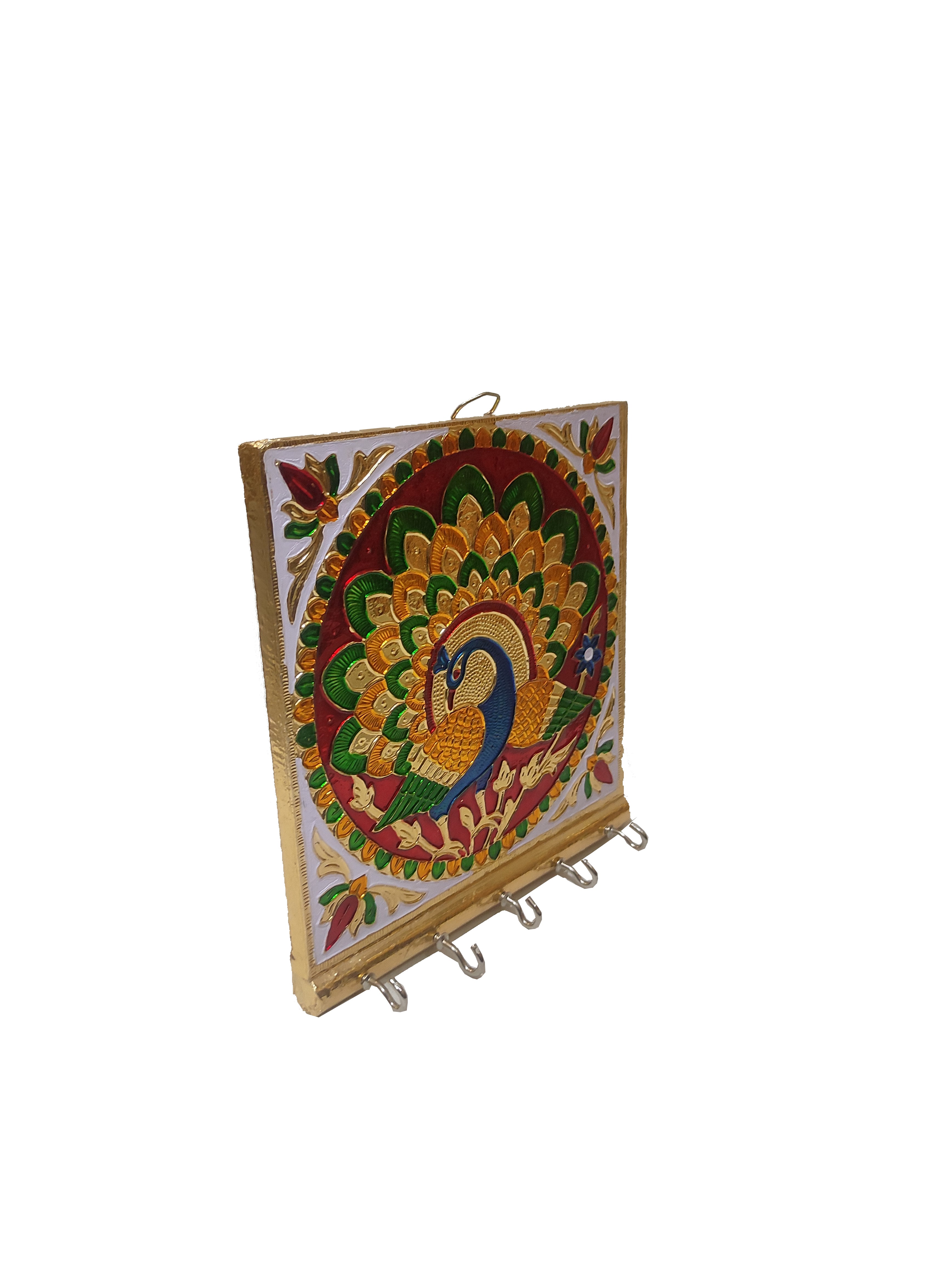 Meenakari Key Holder 5 Hooks