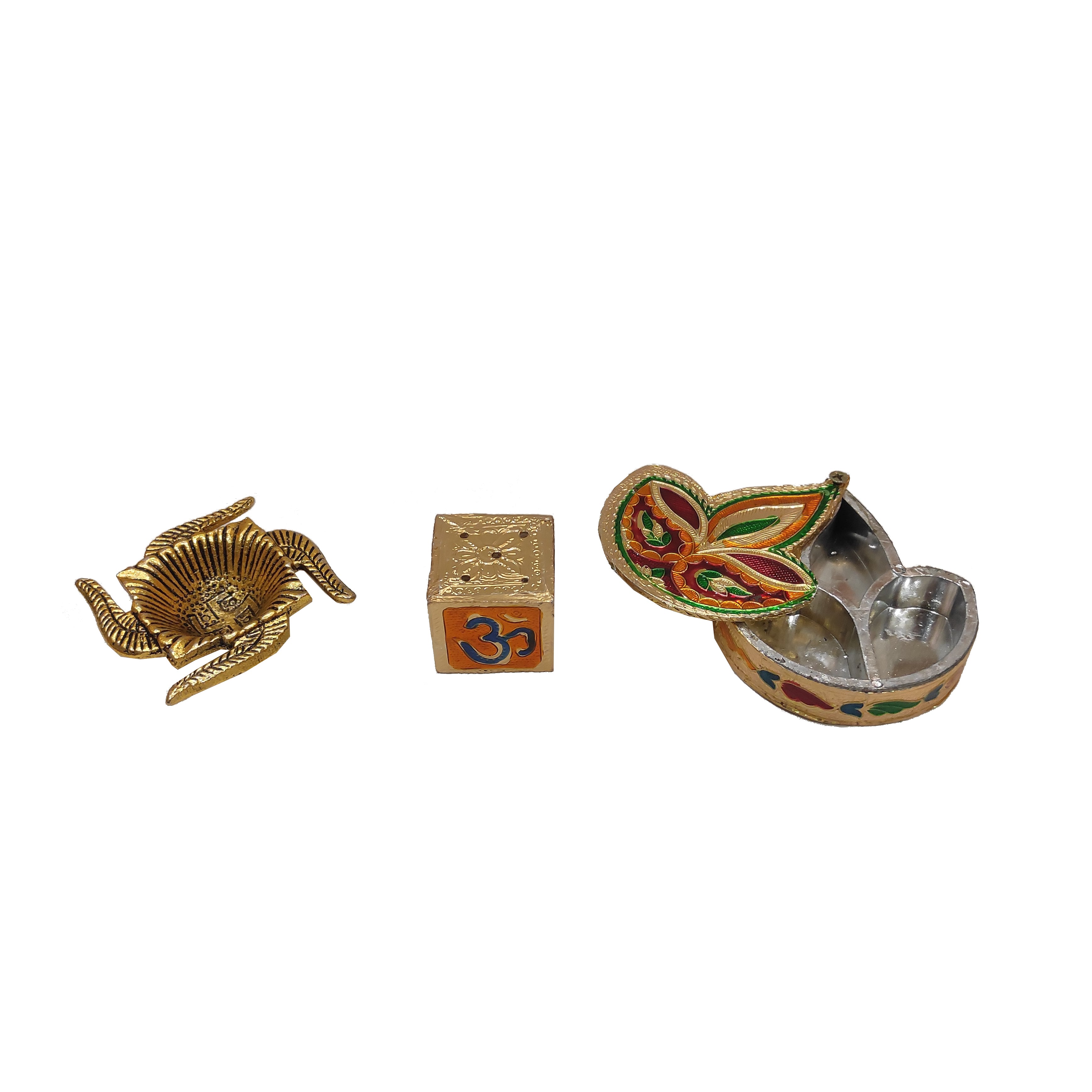Meenakari Pooja Thali Set for Gifting