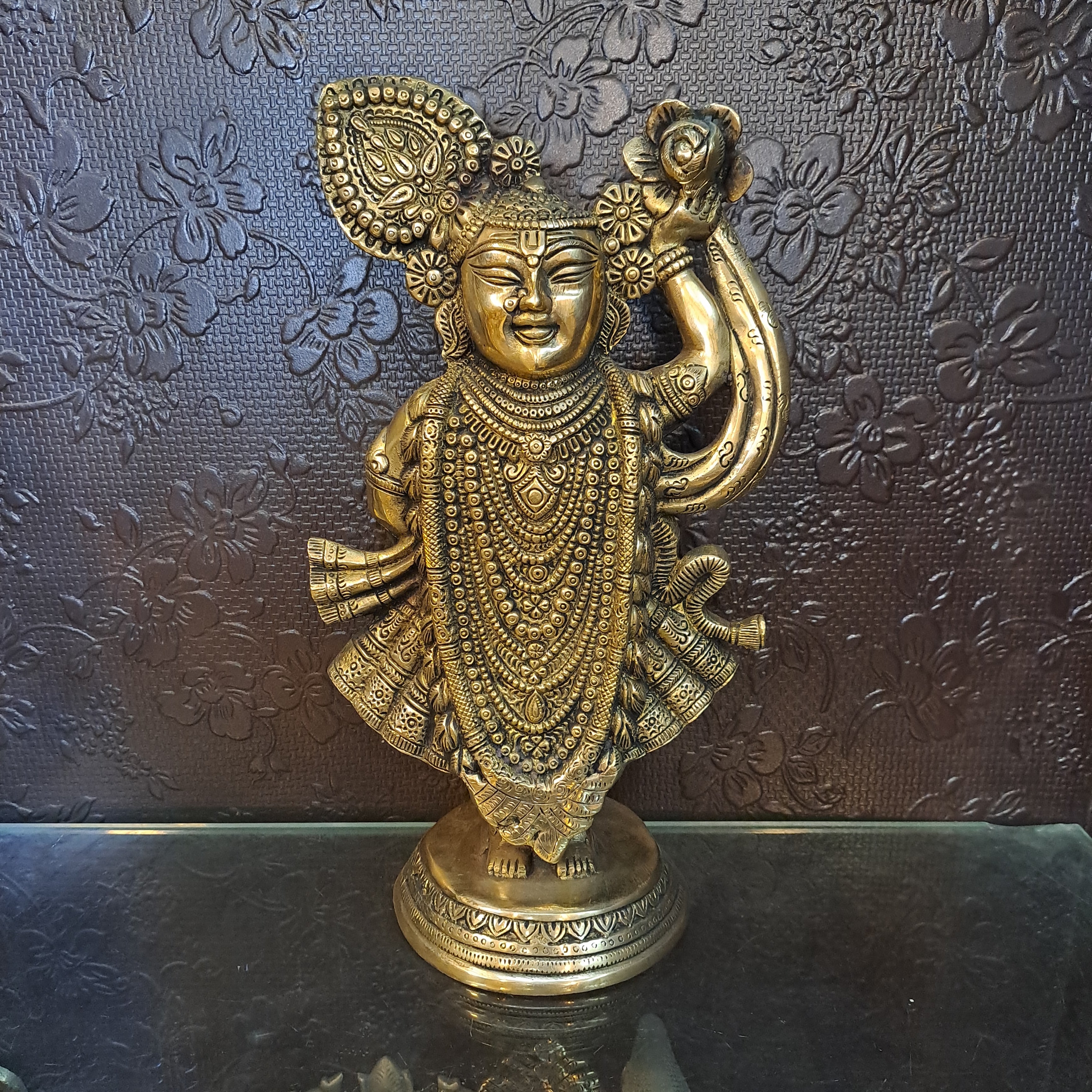 Brass Shreenath Ji Murti