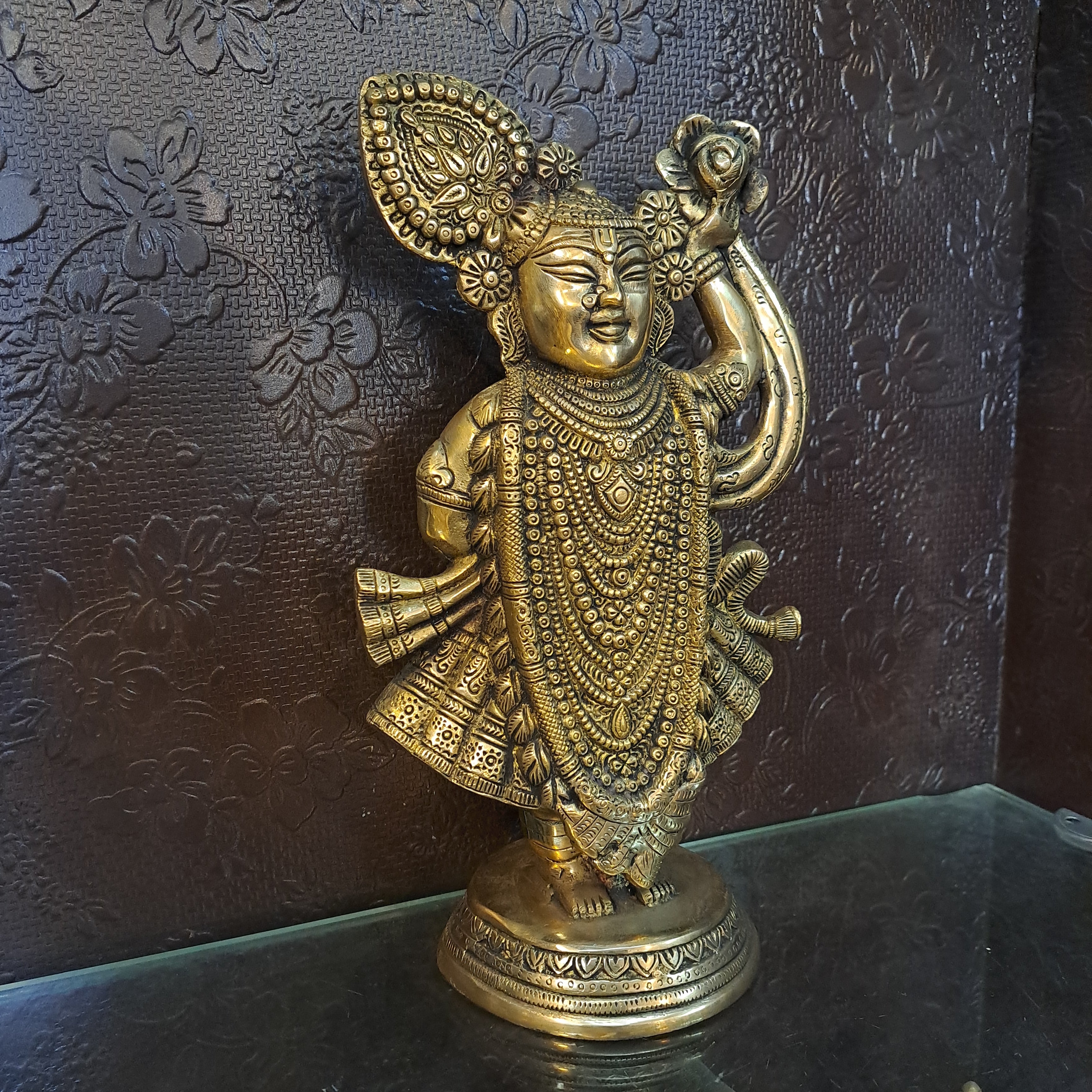 Brass Shreenath Ji Murti
