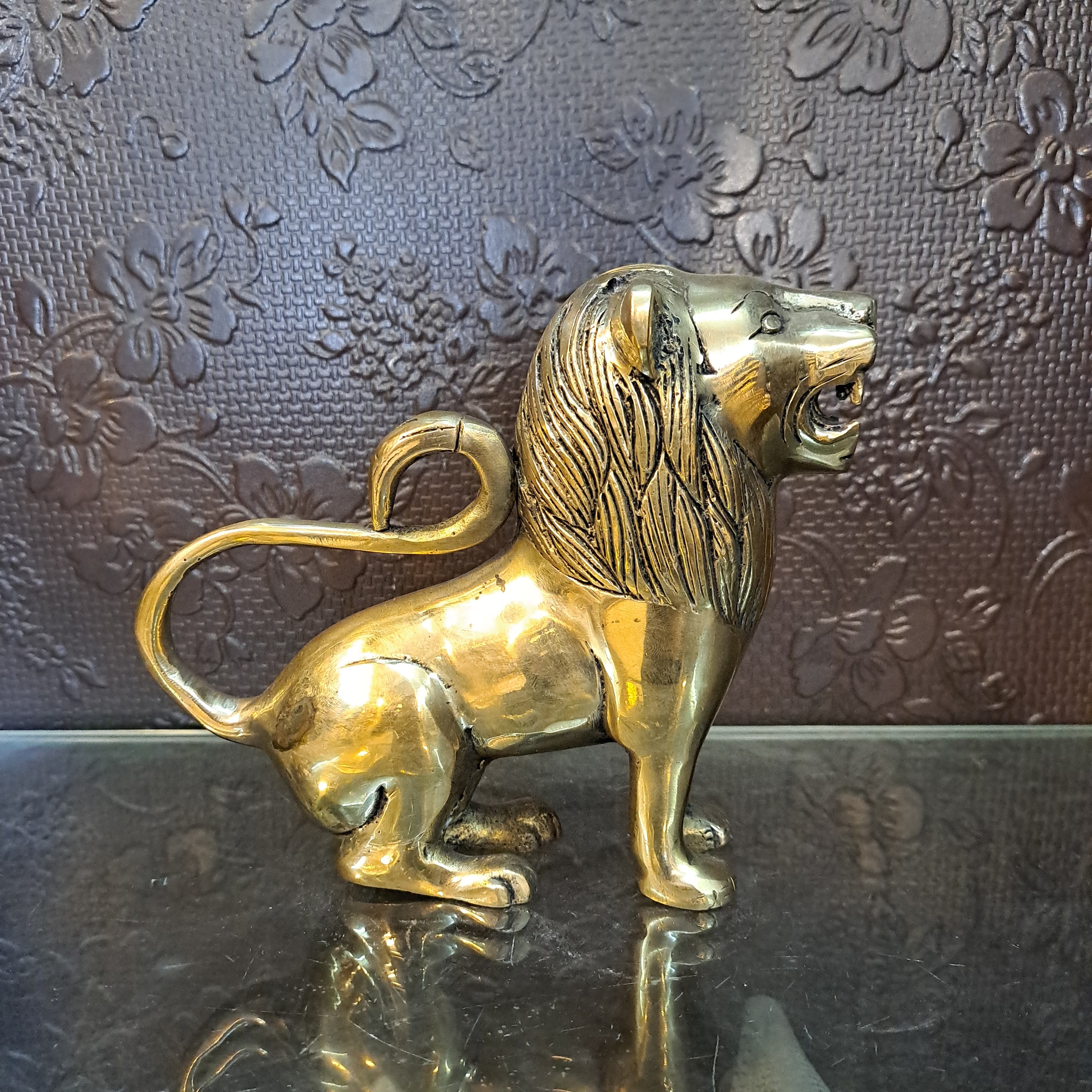 Brass Lion Idol