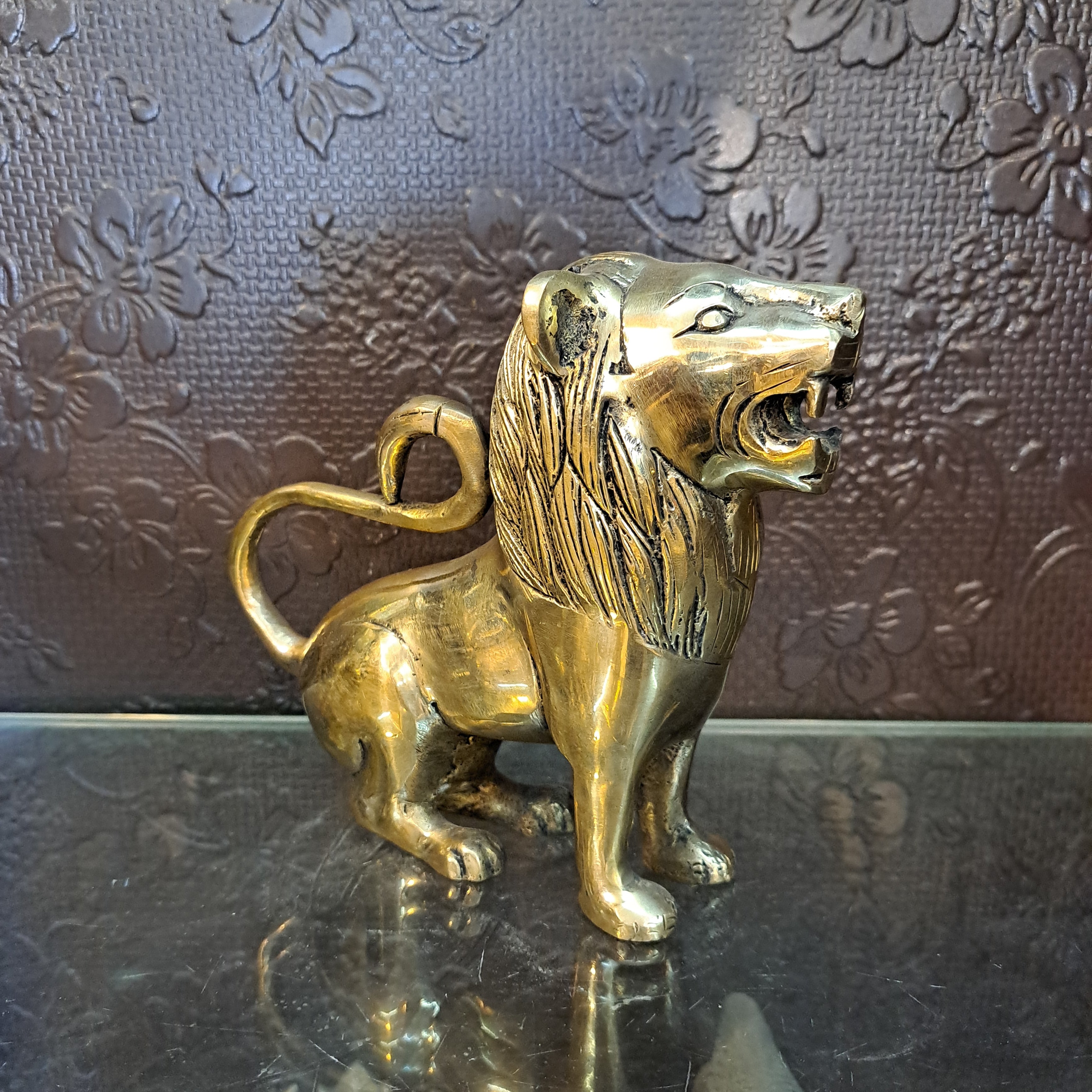 Brass Lion Idol