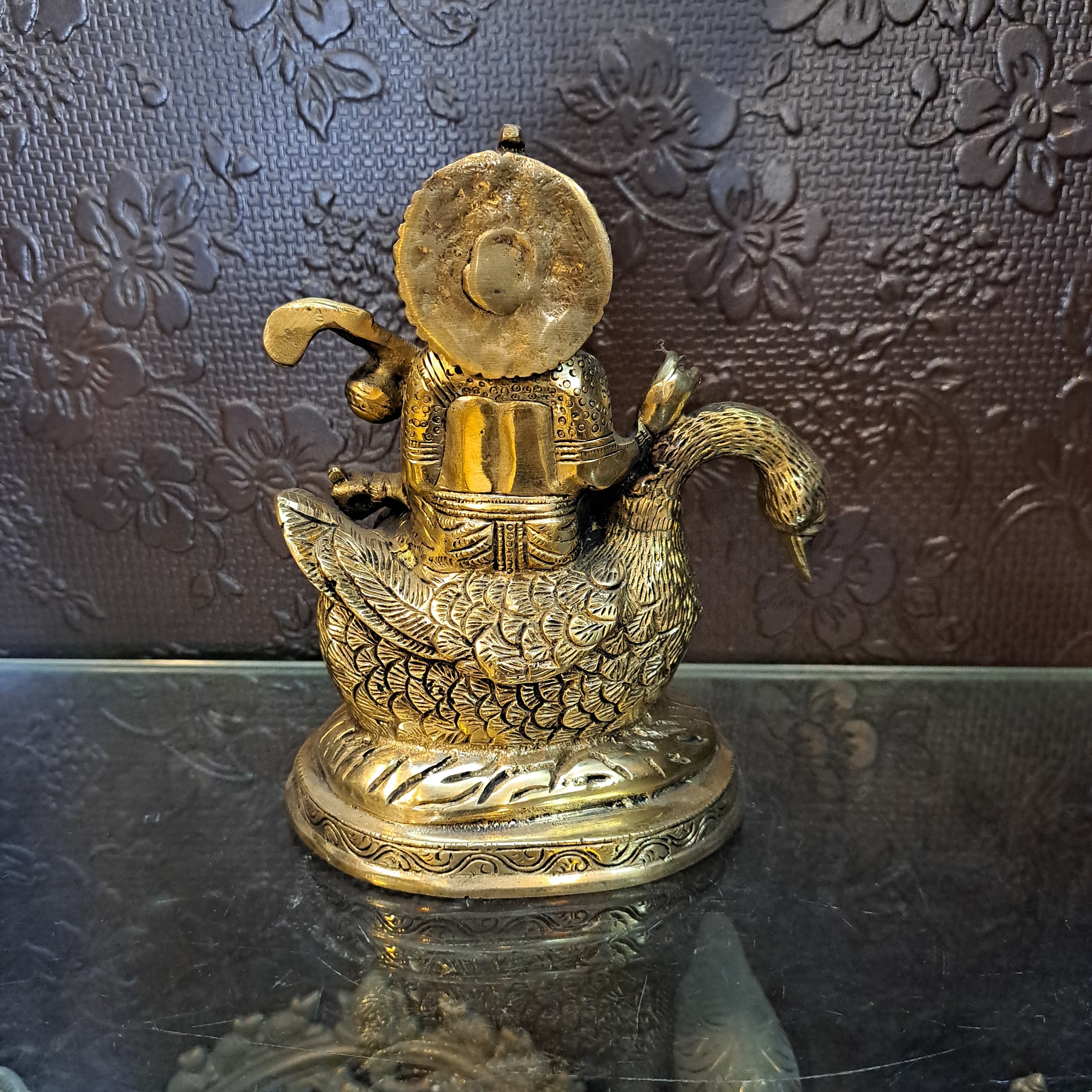 Brass Saraswati Idol