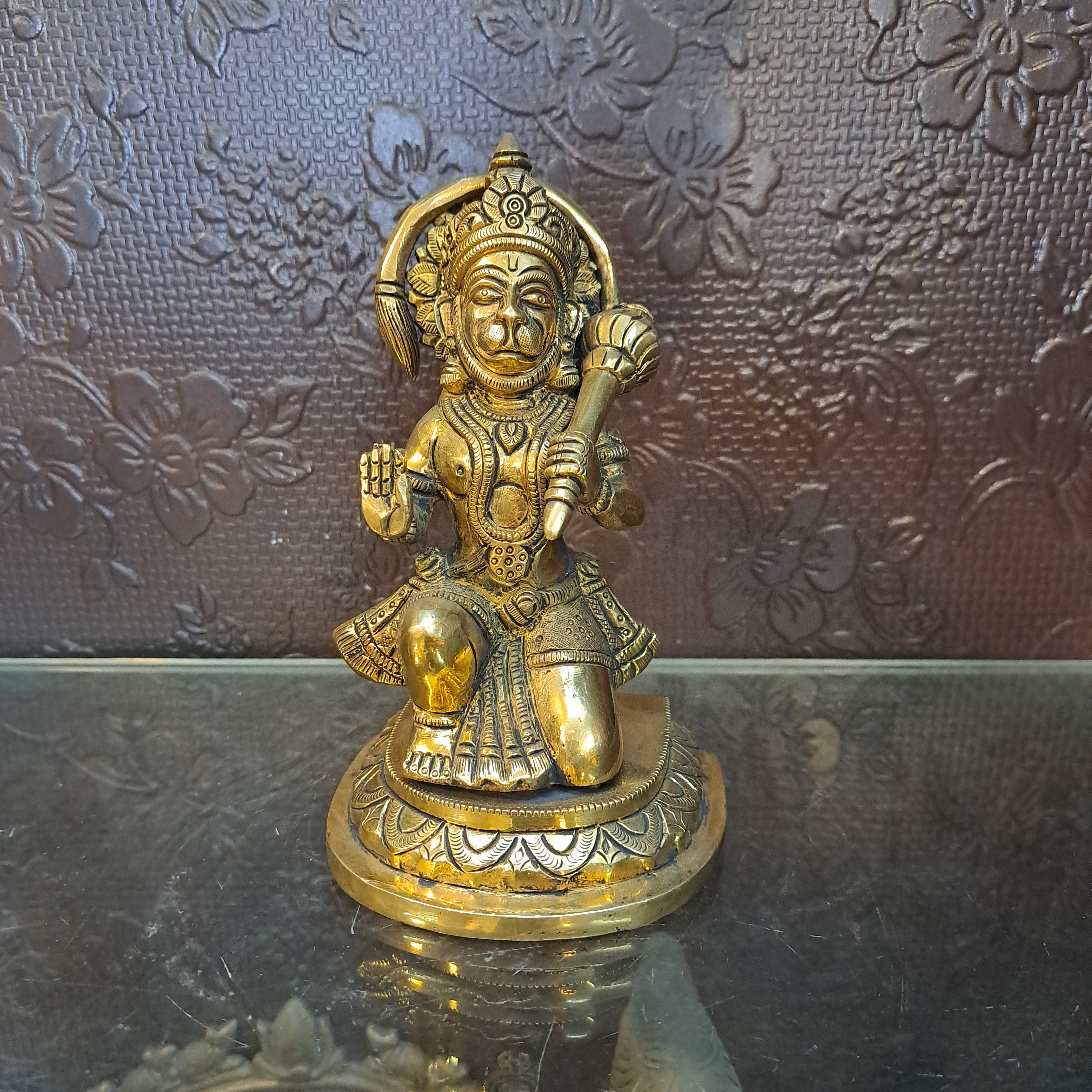 Brass Lord Hanuman Idol