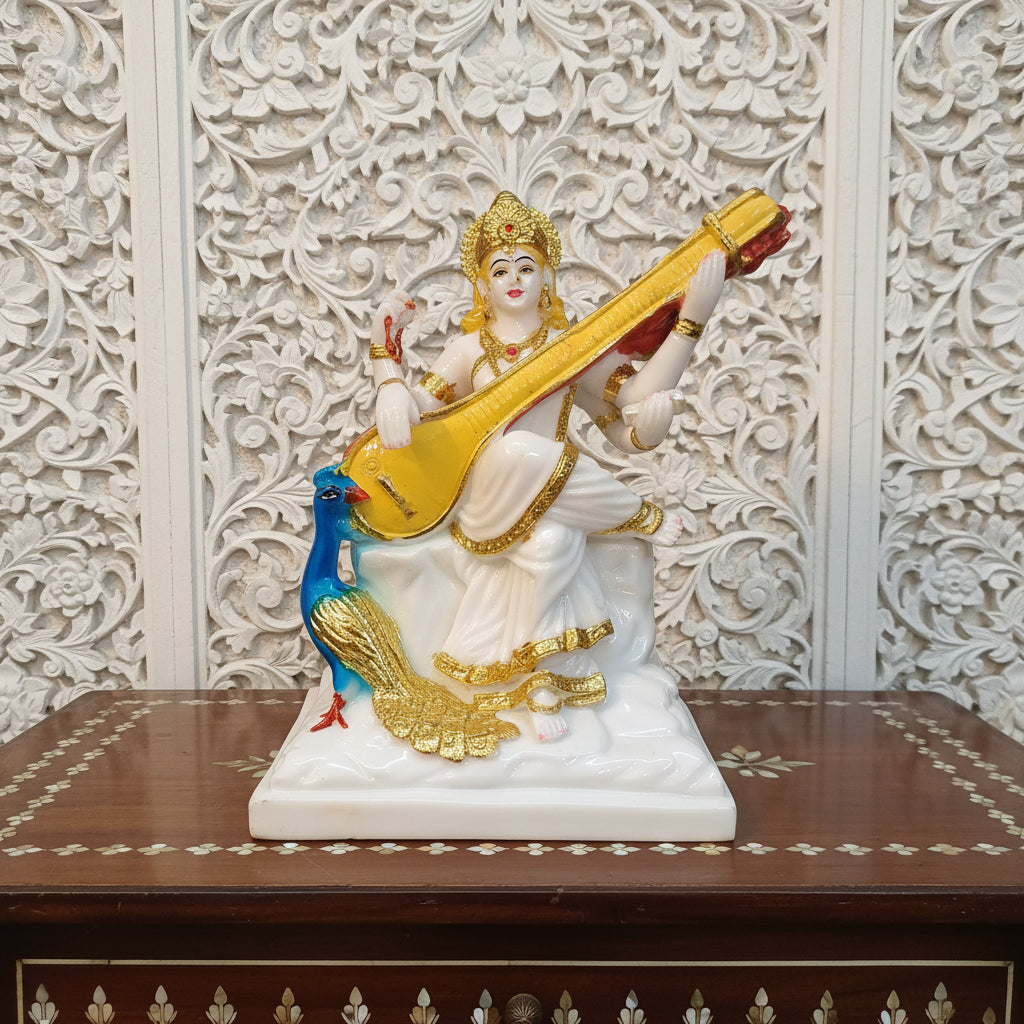 Polyresin Saraswati Idol