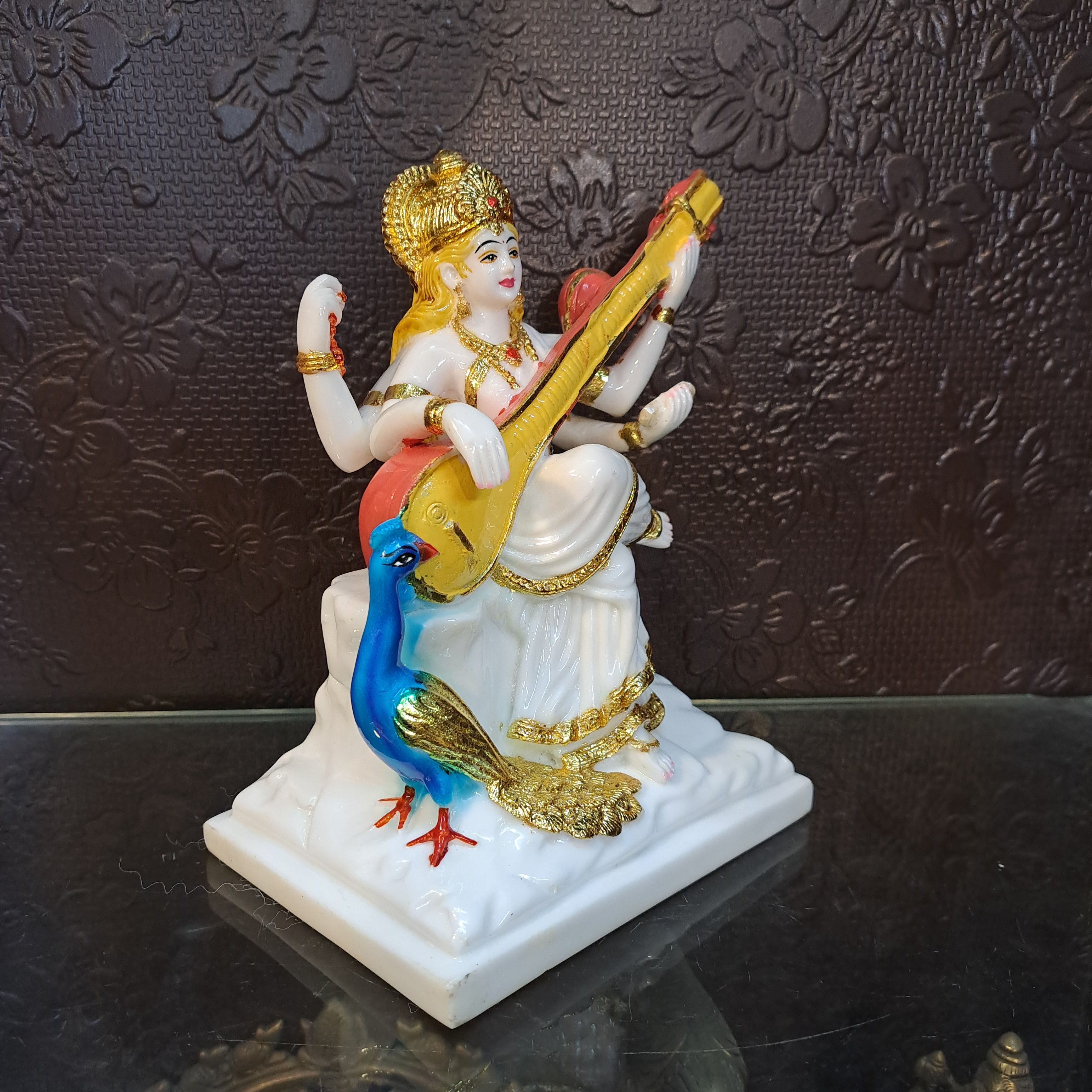 Polyresin Saraswati Idol