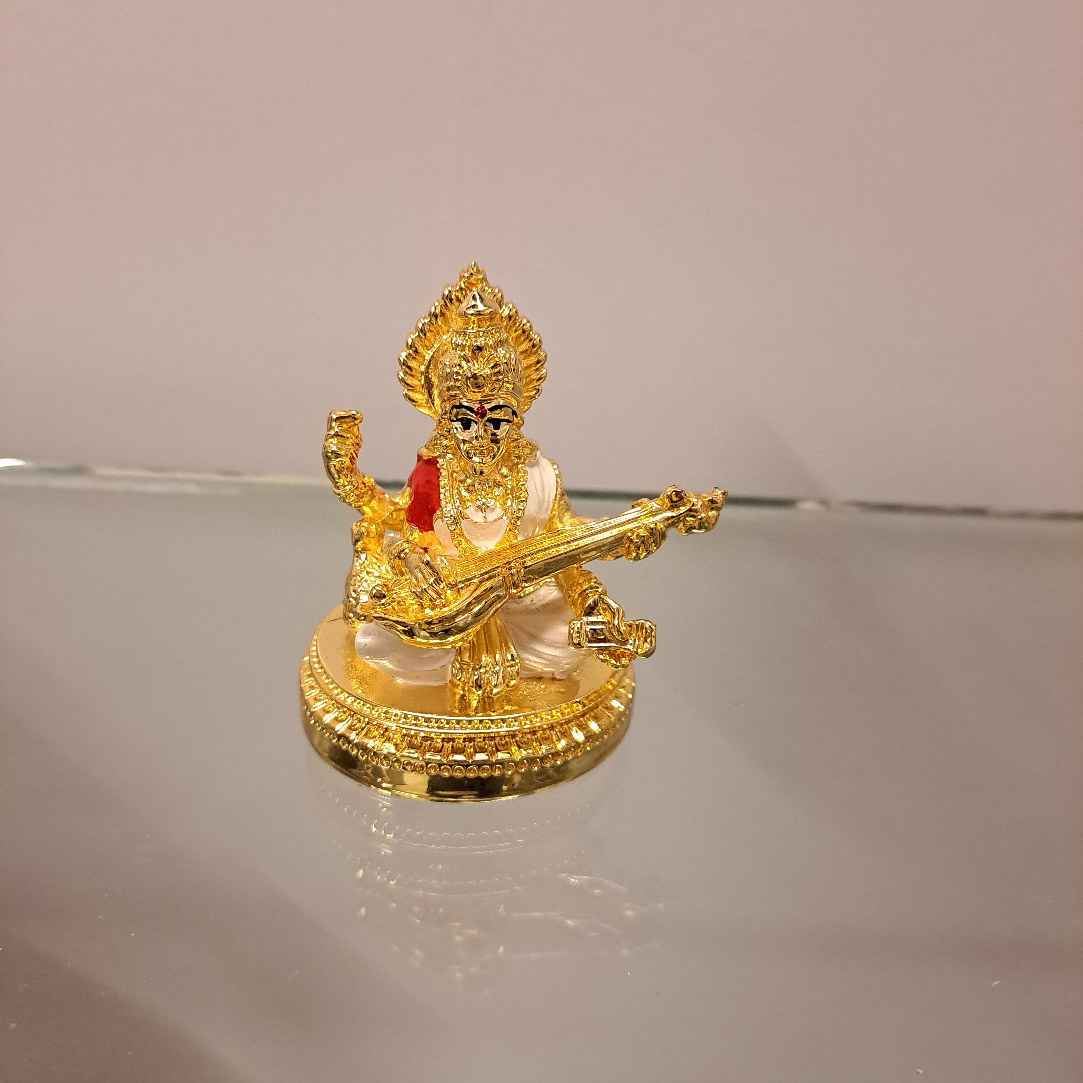Metal Lakshmi Ganesh Saraswati Idol