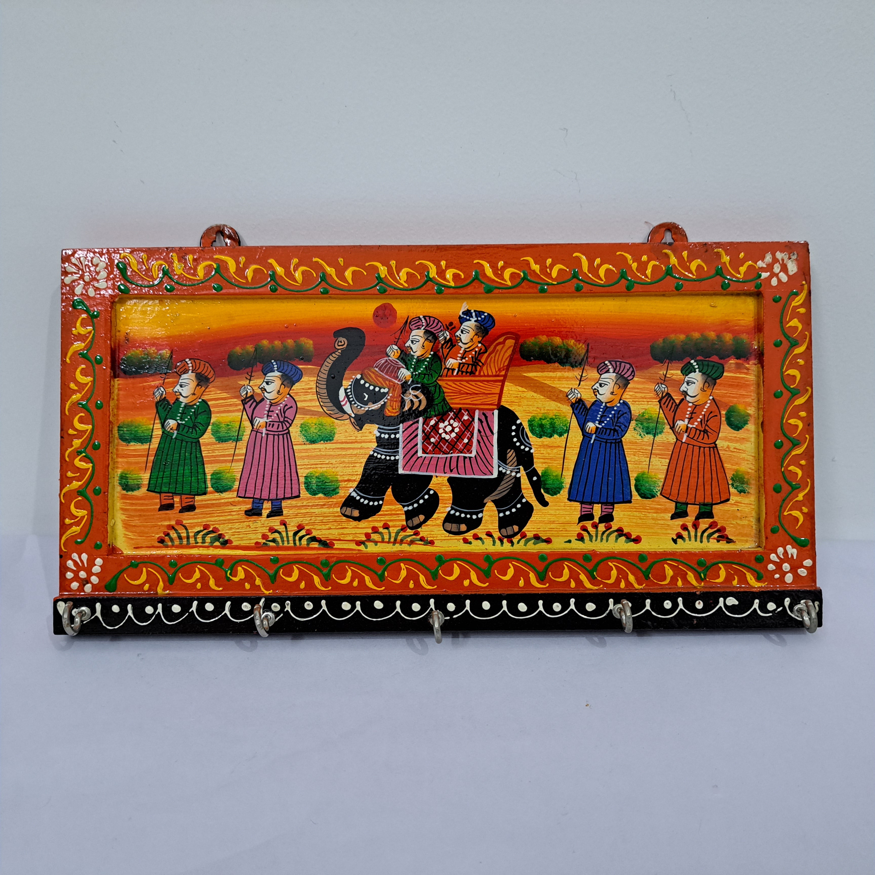 Wooden Painted Key Stand