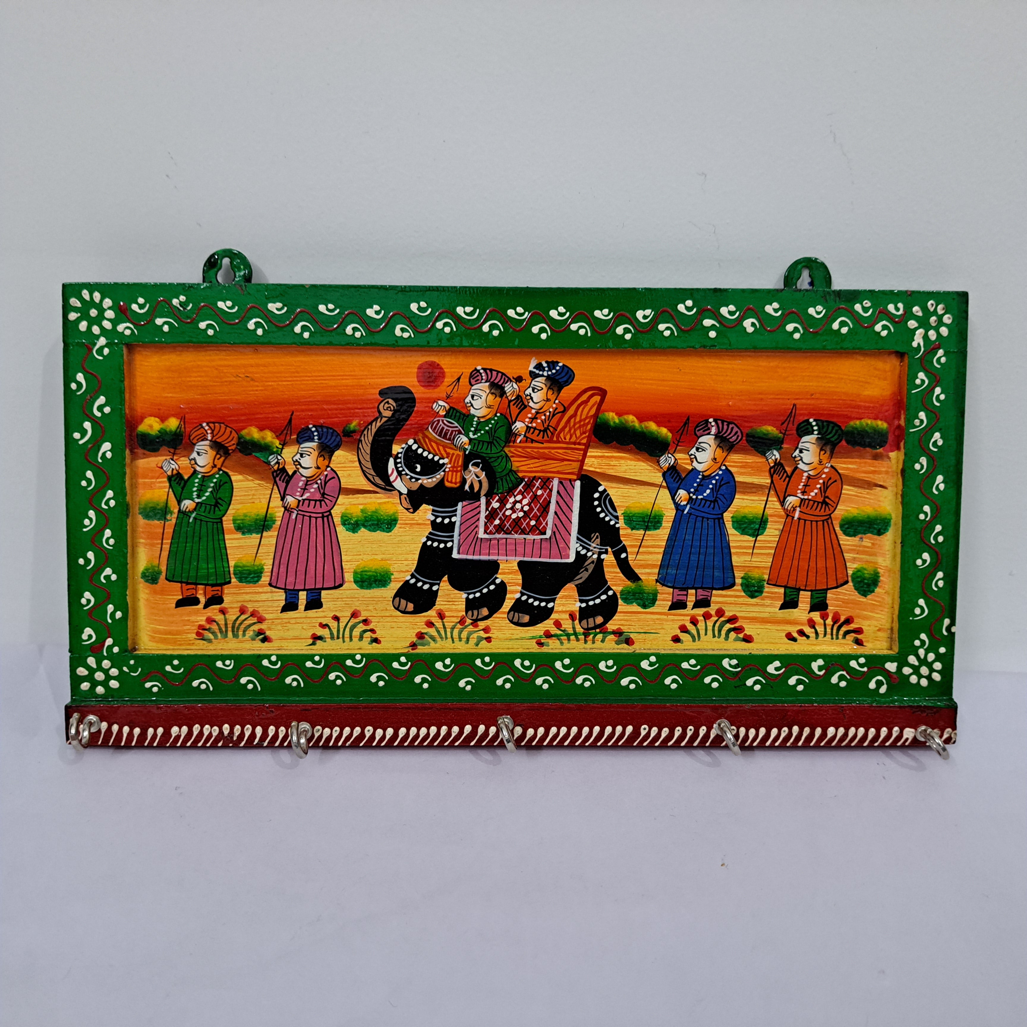 Wooden Painted Key Stand