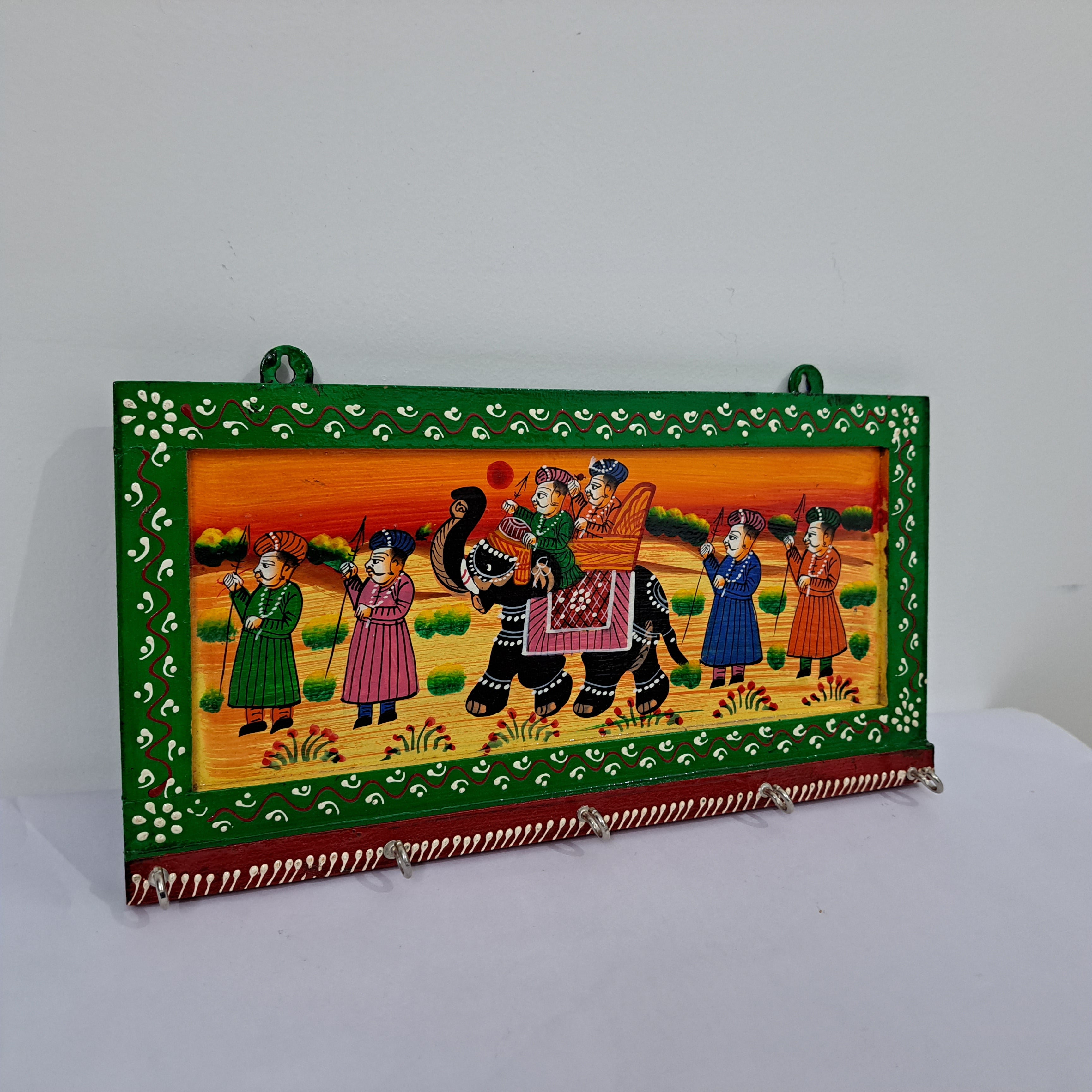 Wooden Painted Key Stand