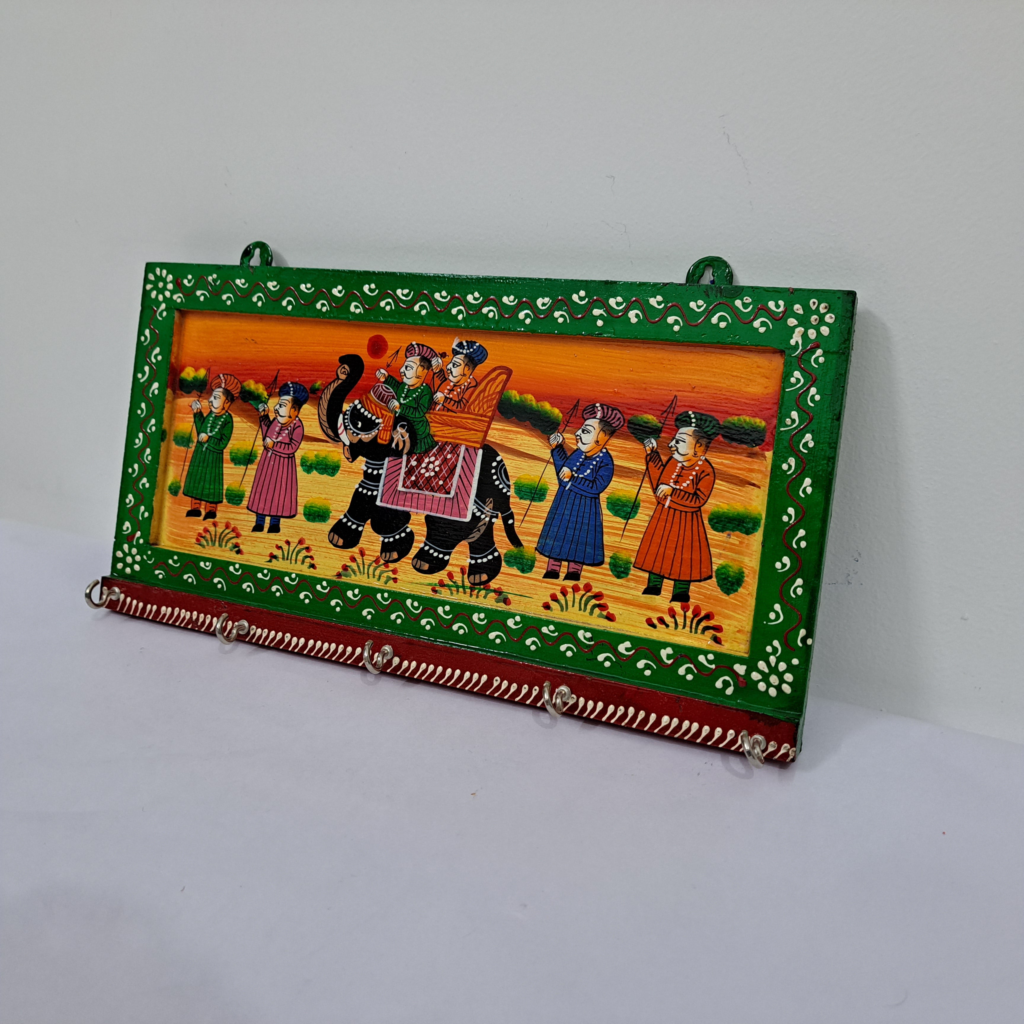 Wooden Painted Key Stand