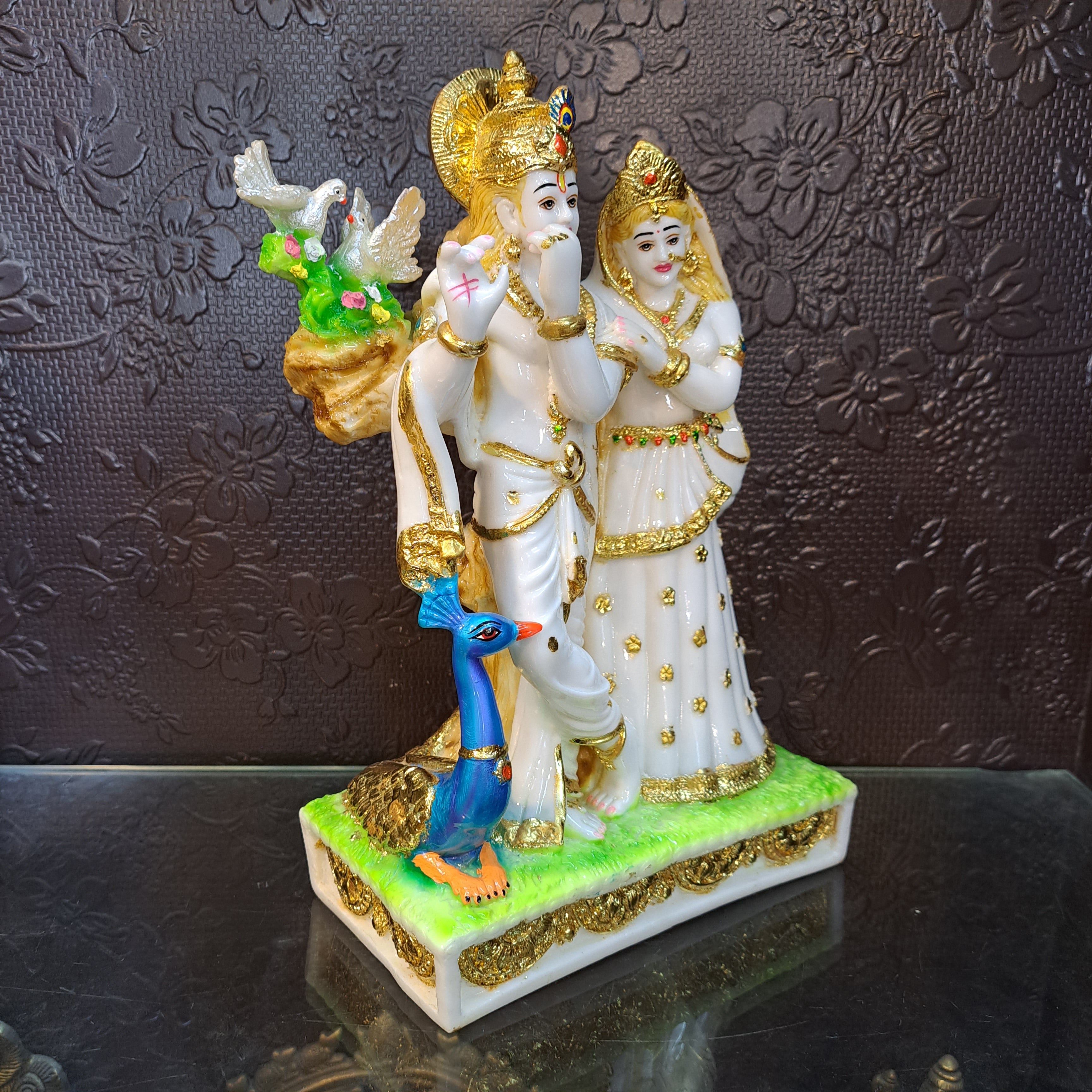 Polyresin Radha Krishna Idol