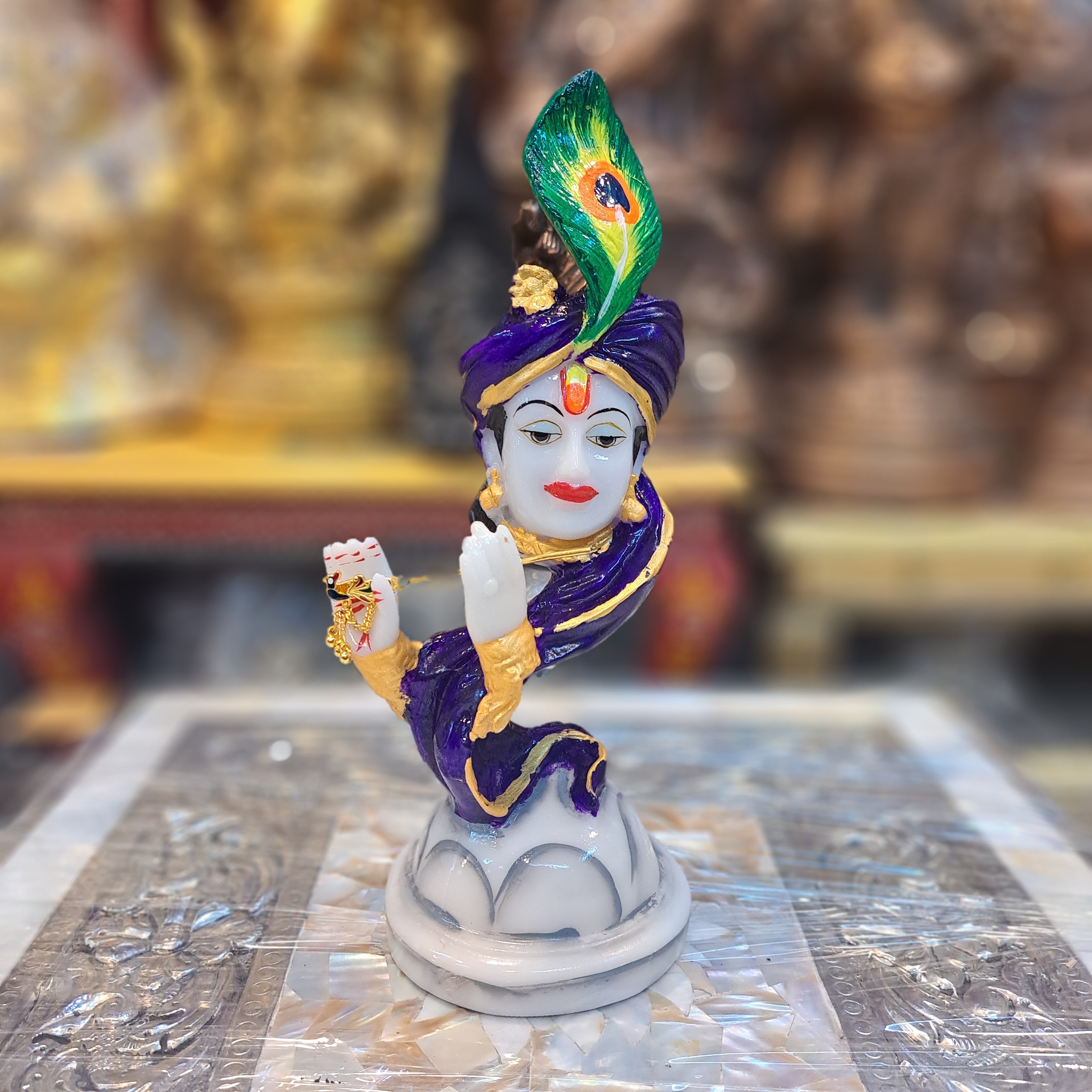 Polyresin Krishna Idol