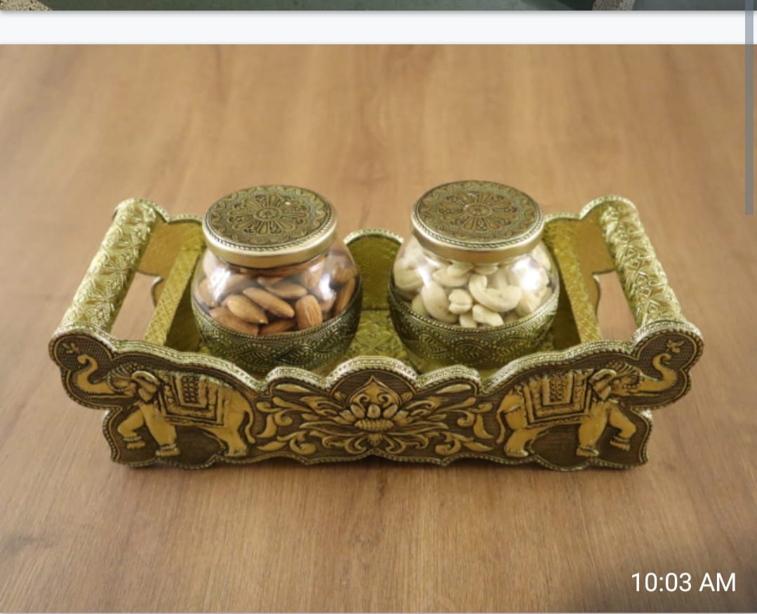 Dry Fruit Bowl and Tray Set