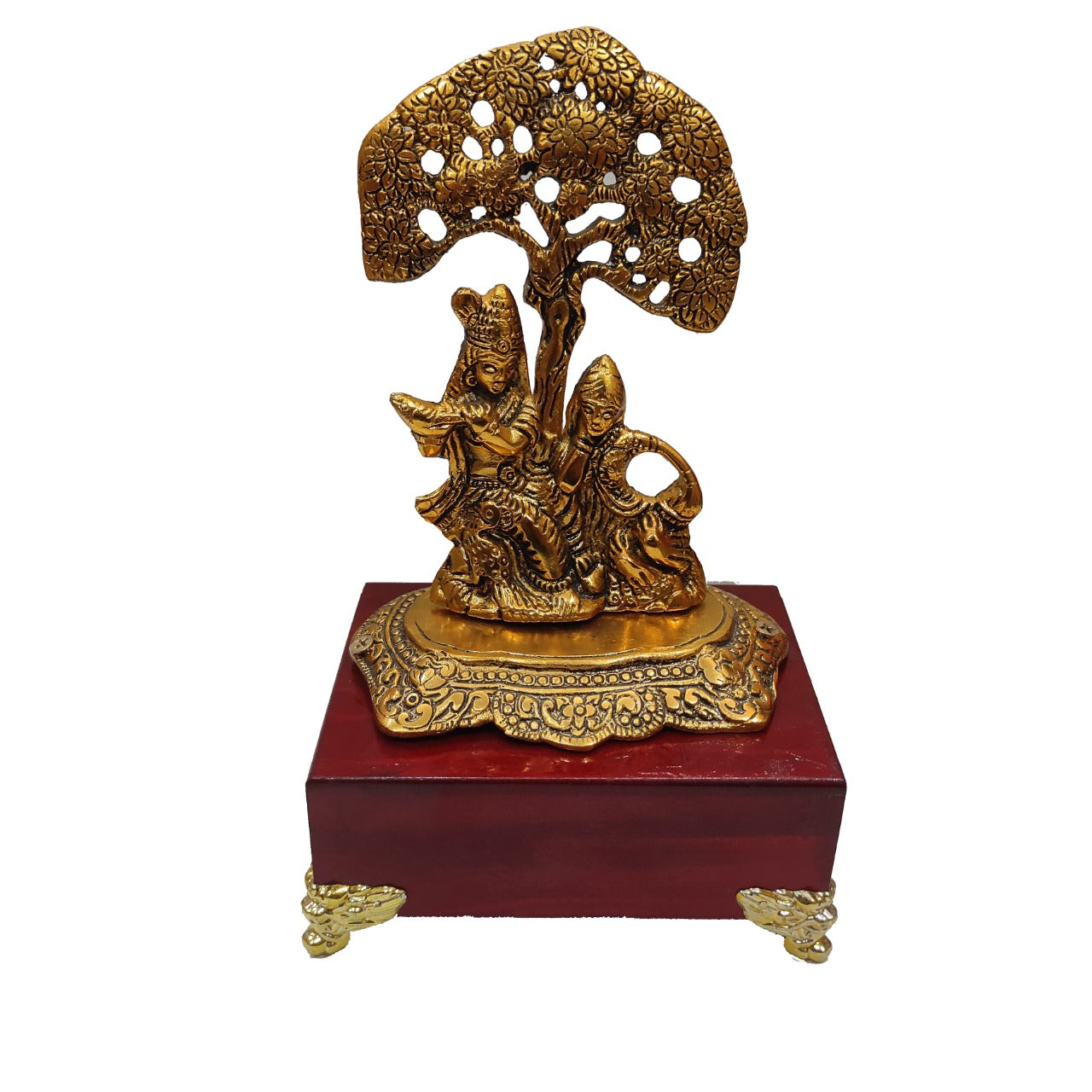 Radha Krishna Metal God Idol