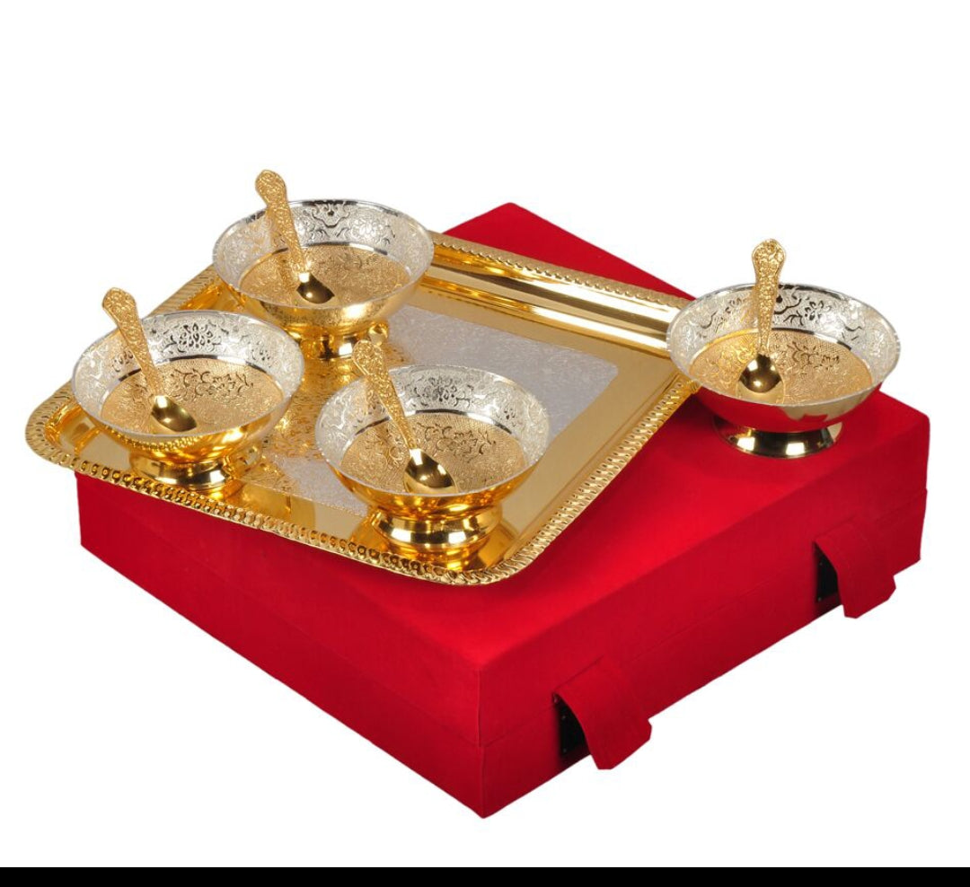 German Silver Bowl Set