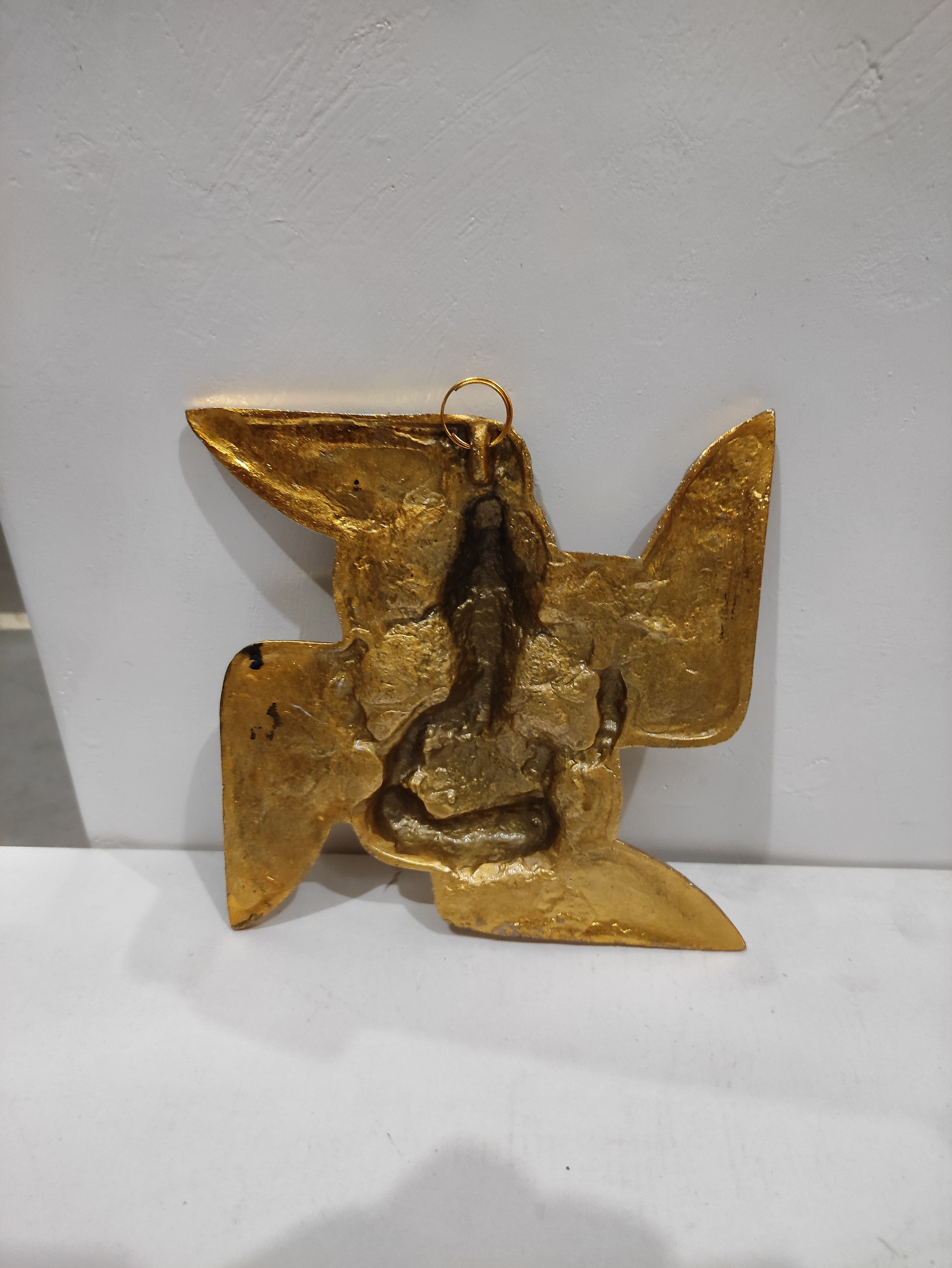 Metal Swastik Ganesh