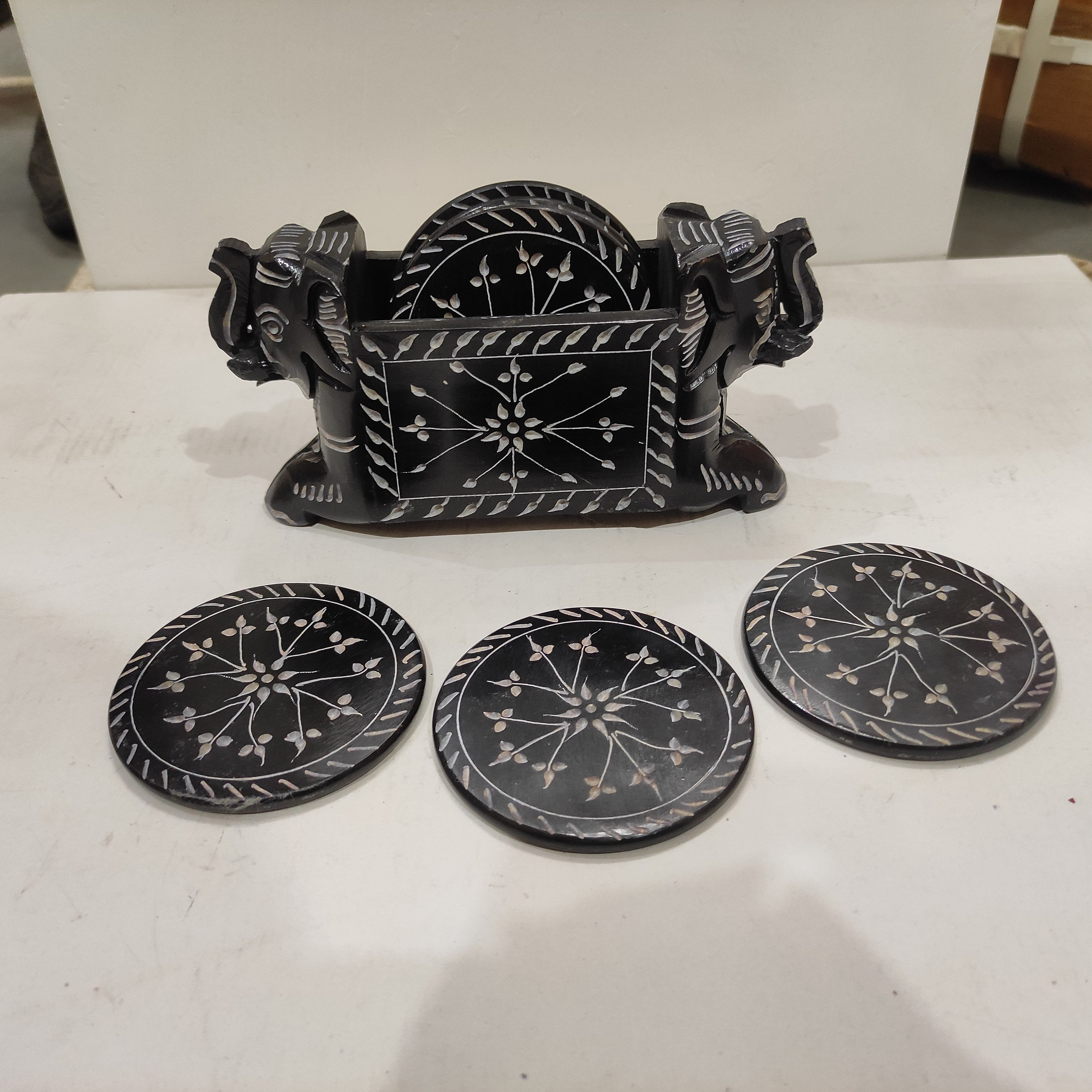 Stone Premium Elephant Tea Coaster