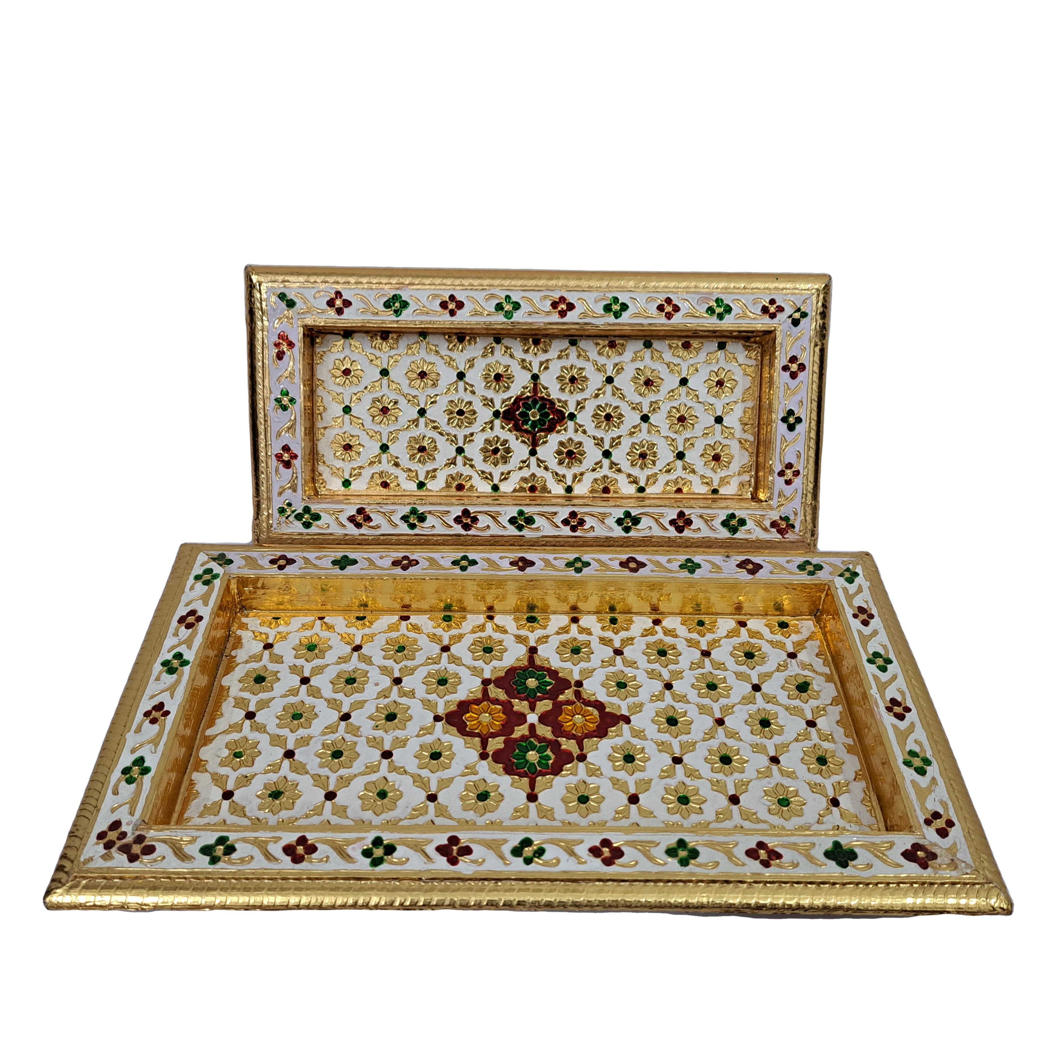 Meenakari Tray Set